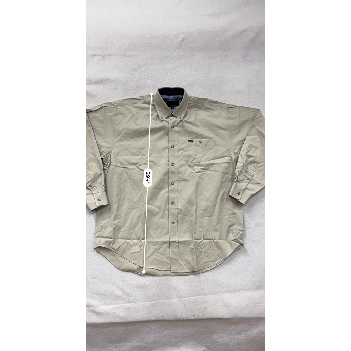 Alexander Julian Colours Beige Button-Up Shirt L #8817