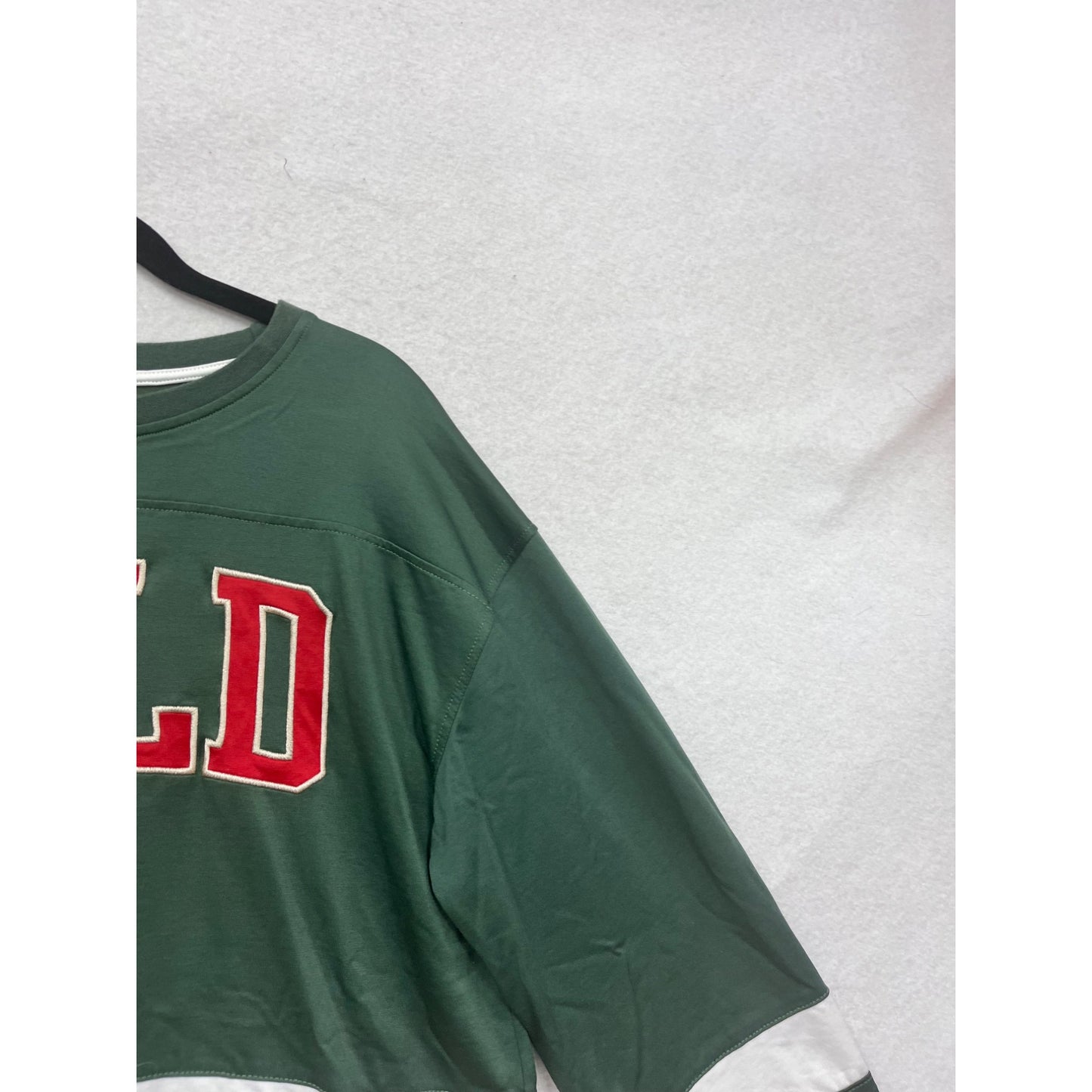 Minnesota Wild NHL Green/Red Long-Sleeve Jersey Shirt L #98A
