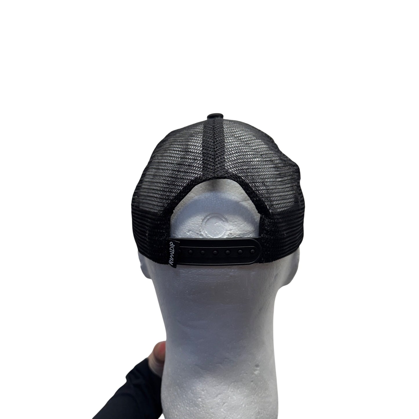 Ripndip Black Mesh Trucker Hat Stop Being A Pussy Cat Patch Adjustable #9782