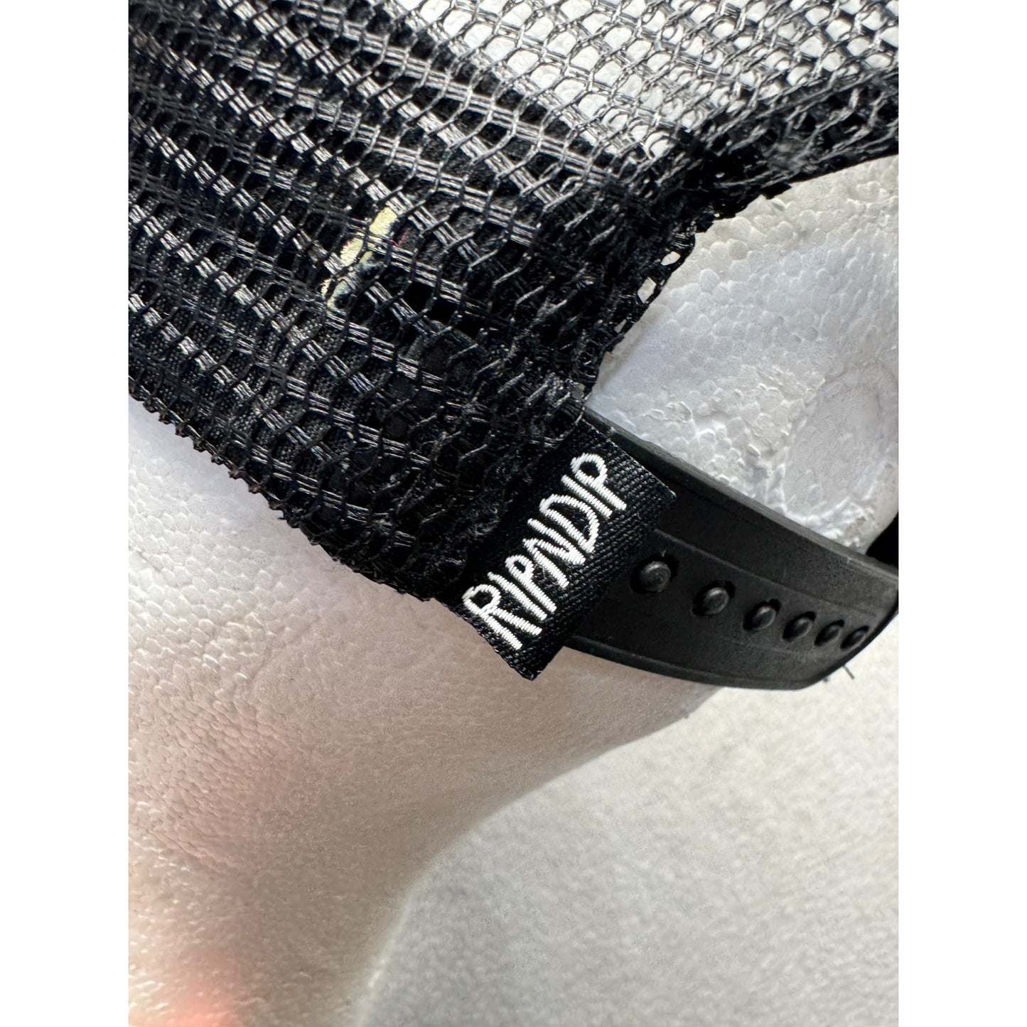 Ripndip Black Mesh Trucker Hat Stop Being A Pussy Cat Patch Adjustable #9782