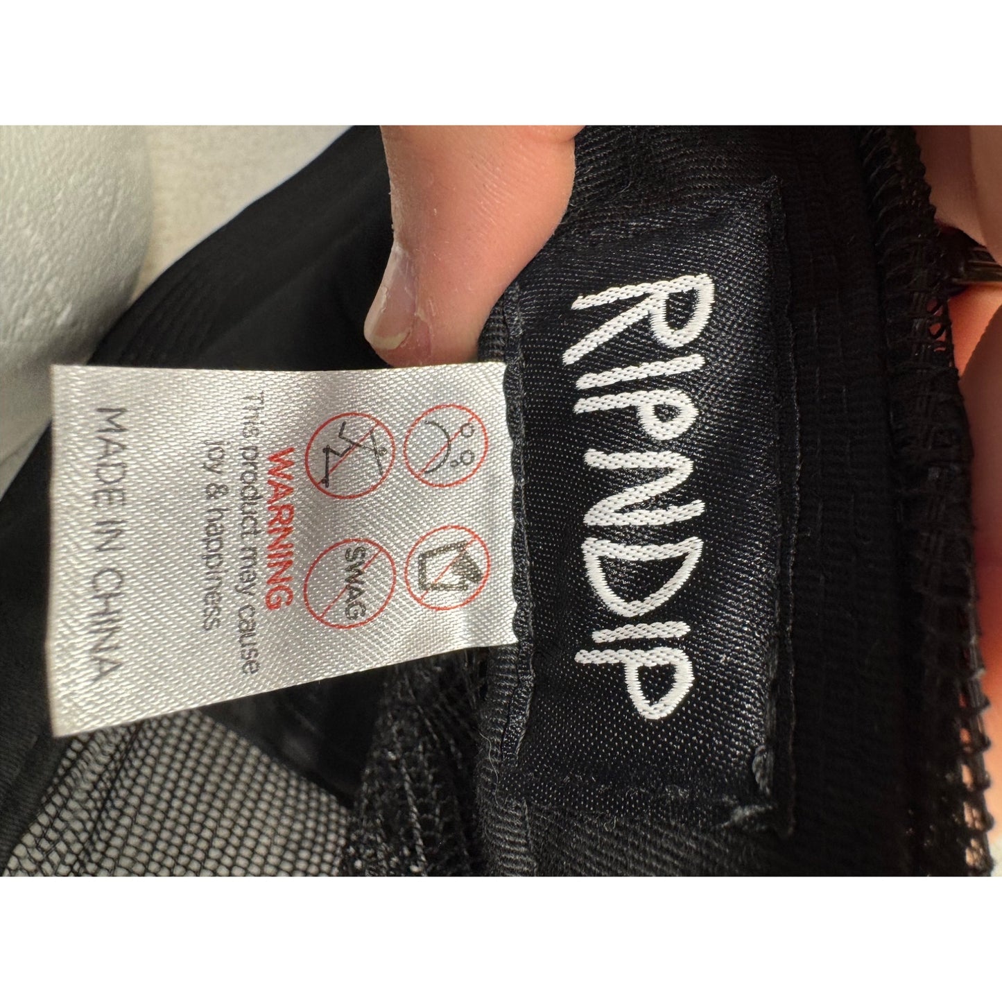 Ripndip Black Mesh Trucker Hat Stop Being A Pussy Cat Patch Adjustable #9782