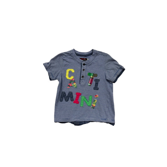 Catimini Boys Striped T-Shirt Size 3 Years Blue #745A