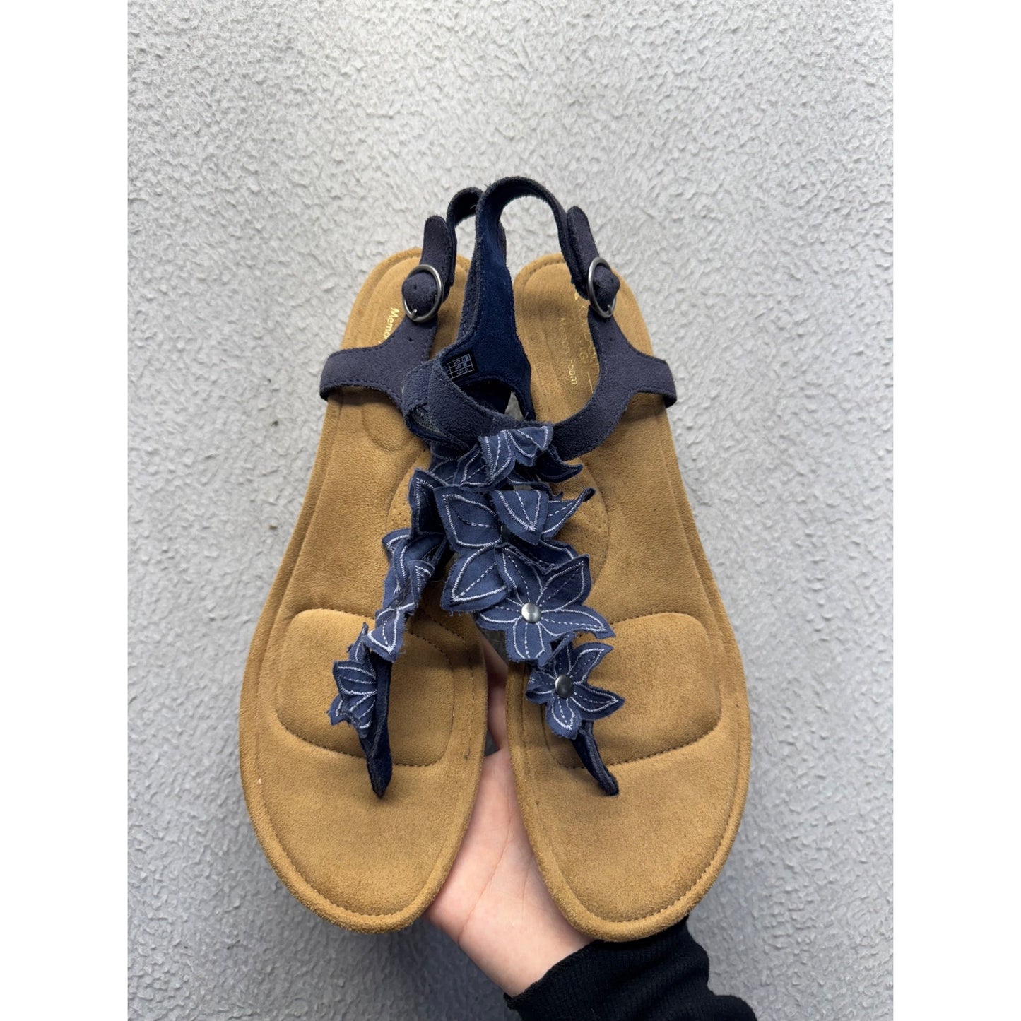 Koolaburra By UGG Navy Floral Strap Sandals #398B