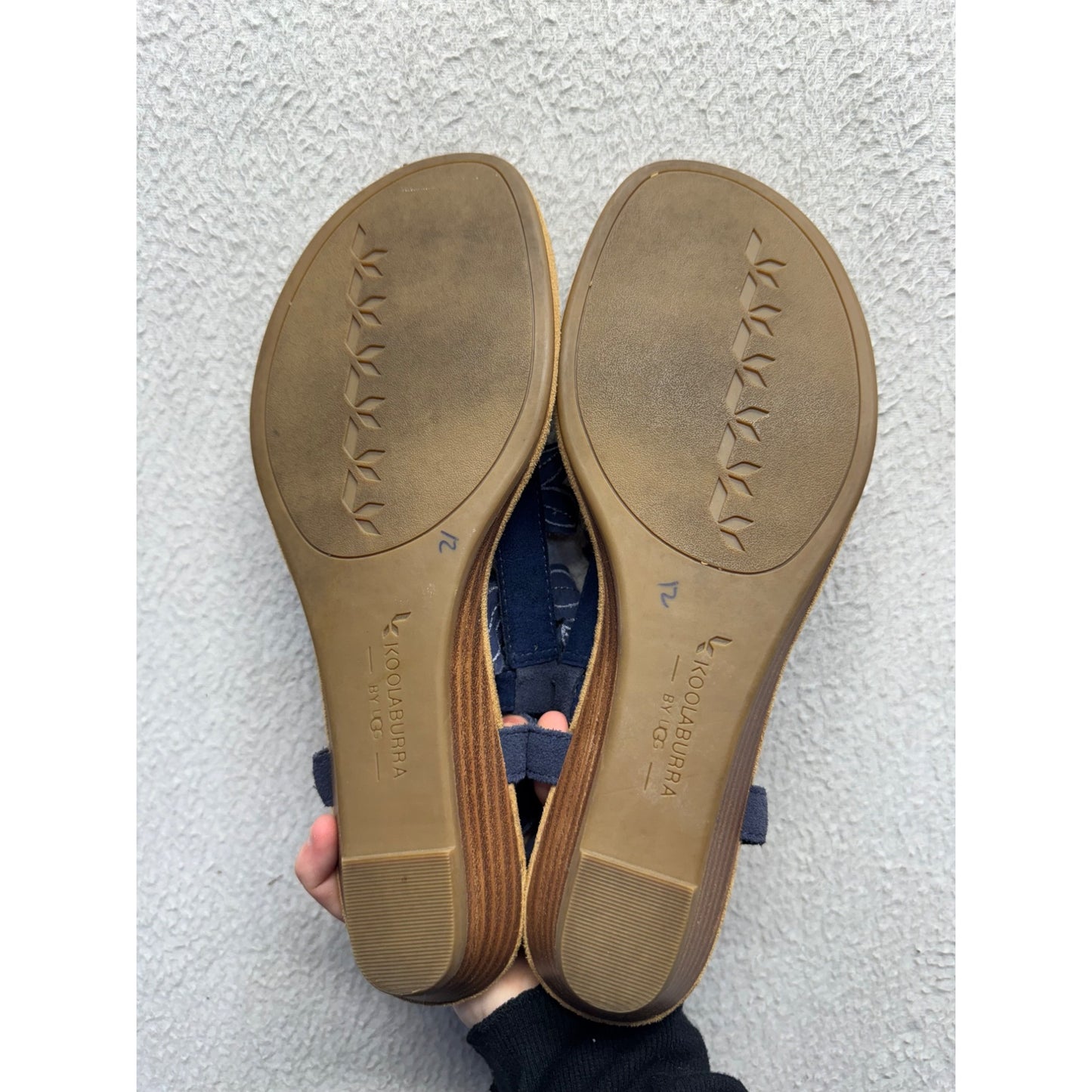 Koolaburra By UGG Navy Floral Strap Sandals #398B