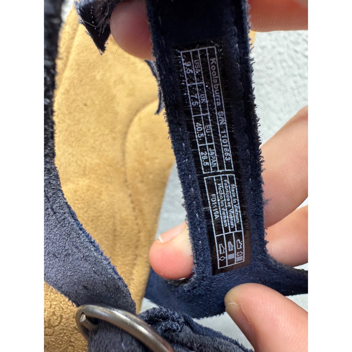 Koolaburra By UGG Navy Floral Strap Sandals #398B