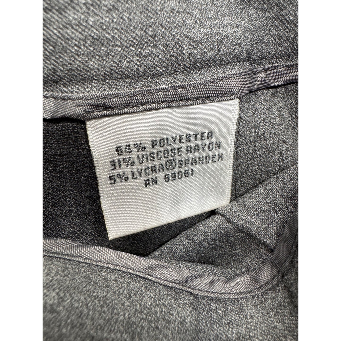 Talbots Stretch Gray Dress Pants Size 4 Polyester Blend Machine Washable #233B