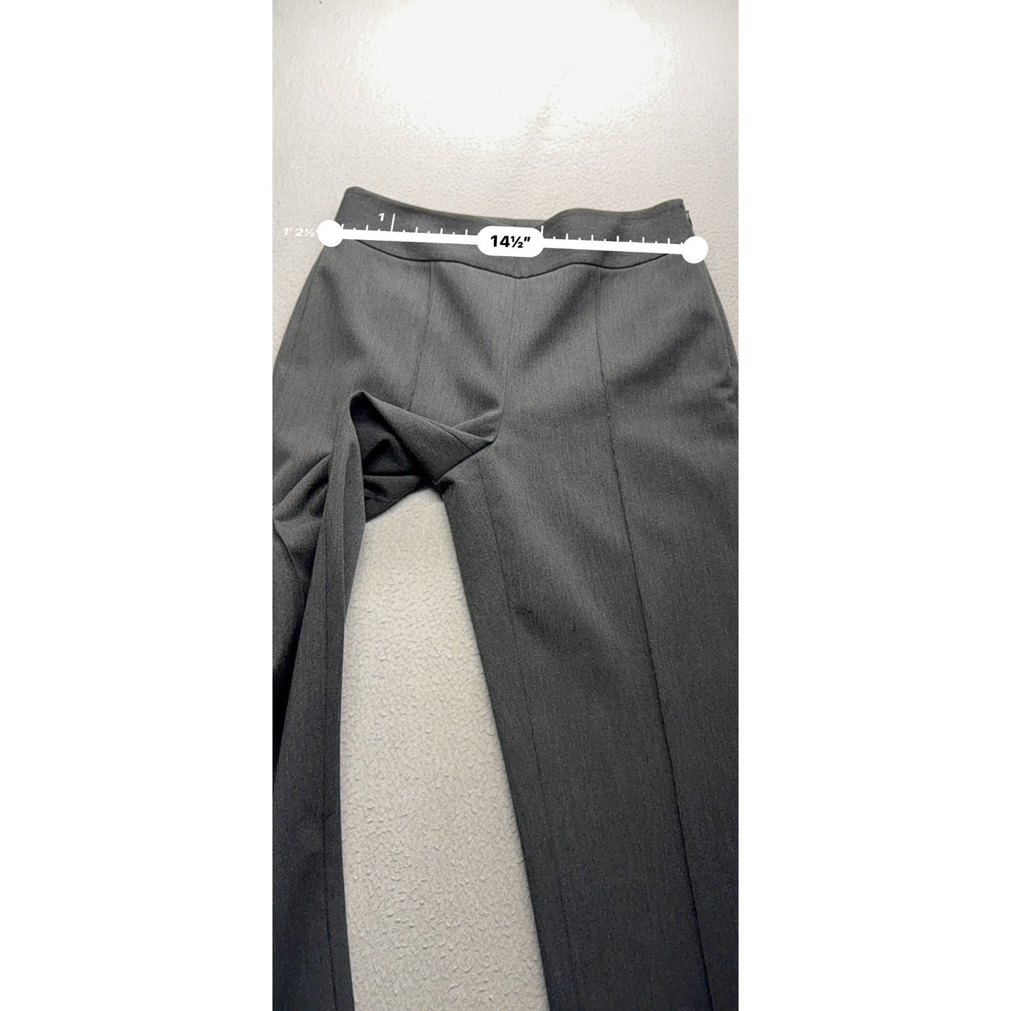 Talbots Stretch Gray Dress Pants Size 4 Polyester Blend Machine Washable #233B