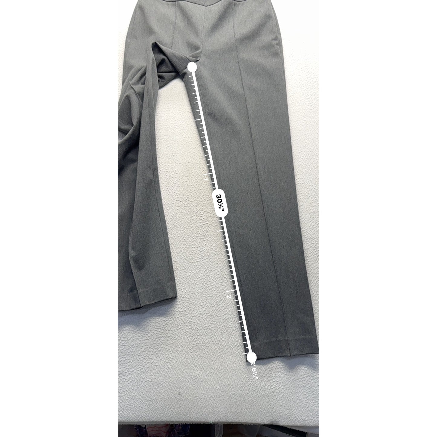 Talbots Stretch Gray Dress Pants Size 4 Polyester Blend Machine Washable #233B