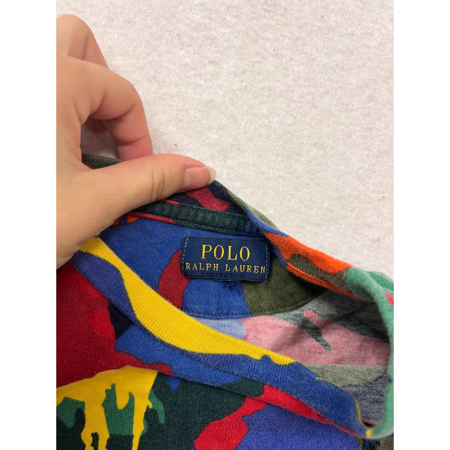 Polo Ralph Lauren Kids Camo T-Shirt Size YS #728A