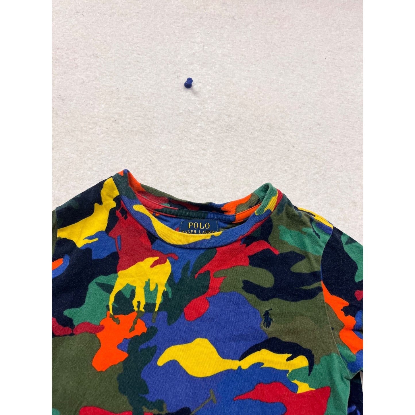 Polo Ralph Lauren Kids Camo T-Shirt Size YS #728A