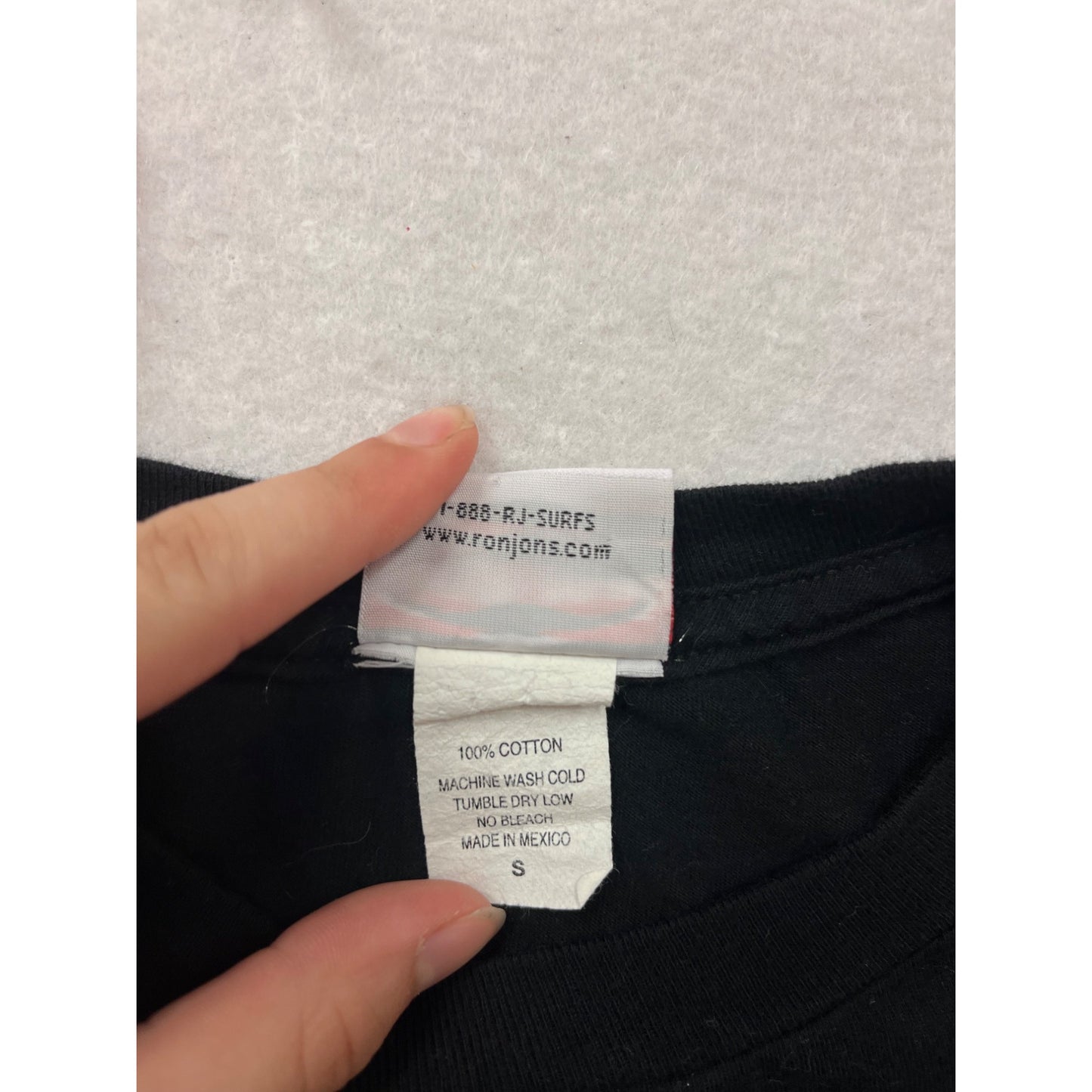 Ron Jon Surf Shop Long Sleeve Tee Black S #8815