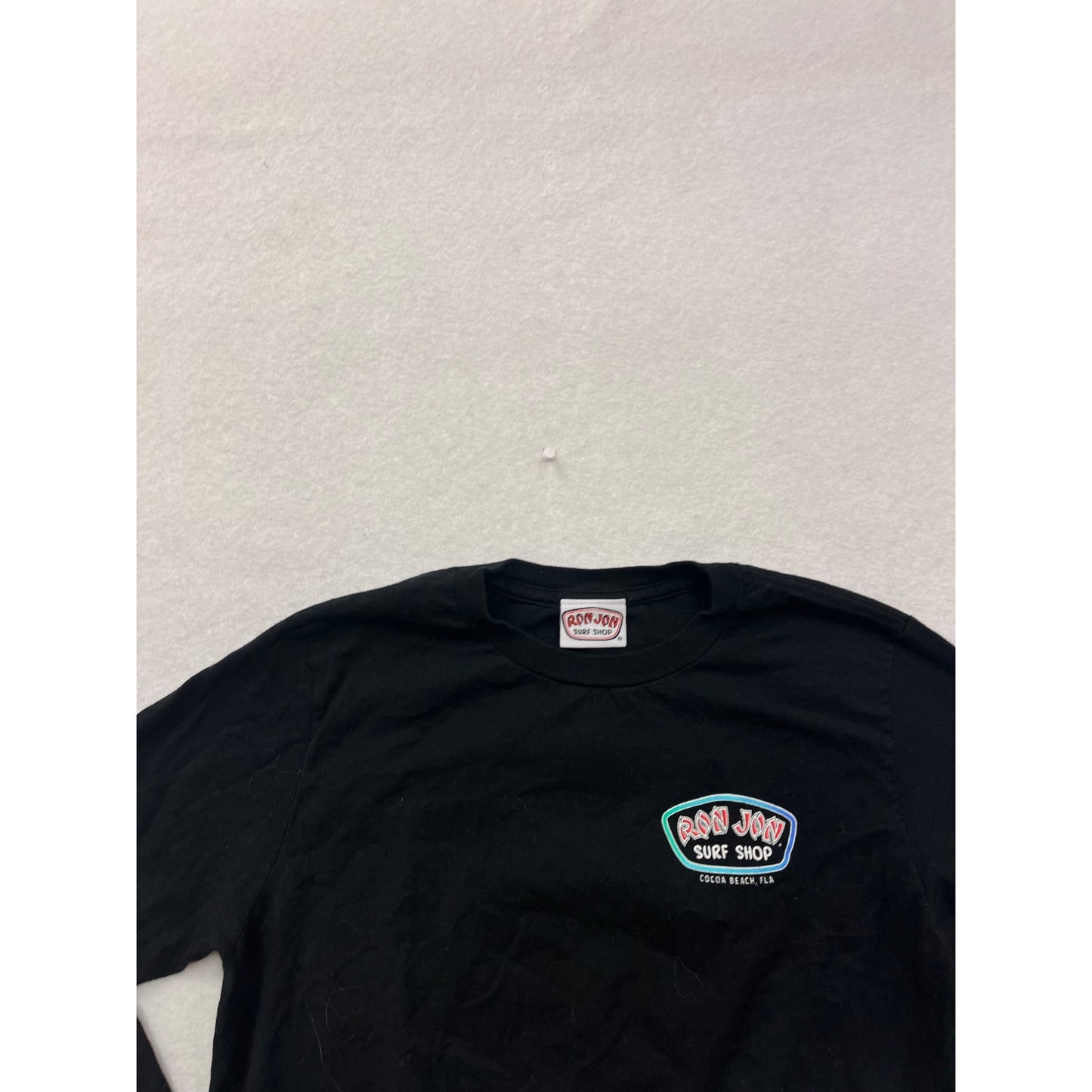 Ron Jon Surf Shop Long Sleeve Tee Black S #8815