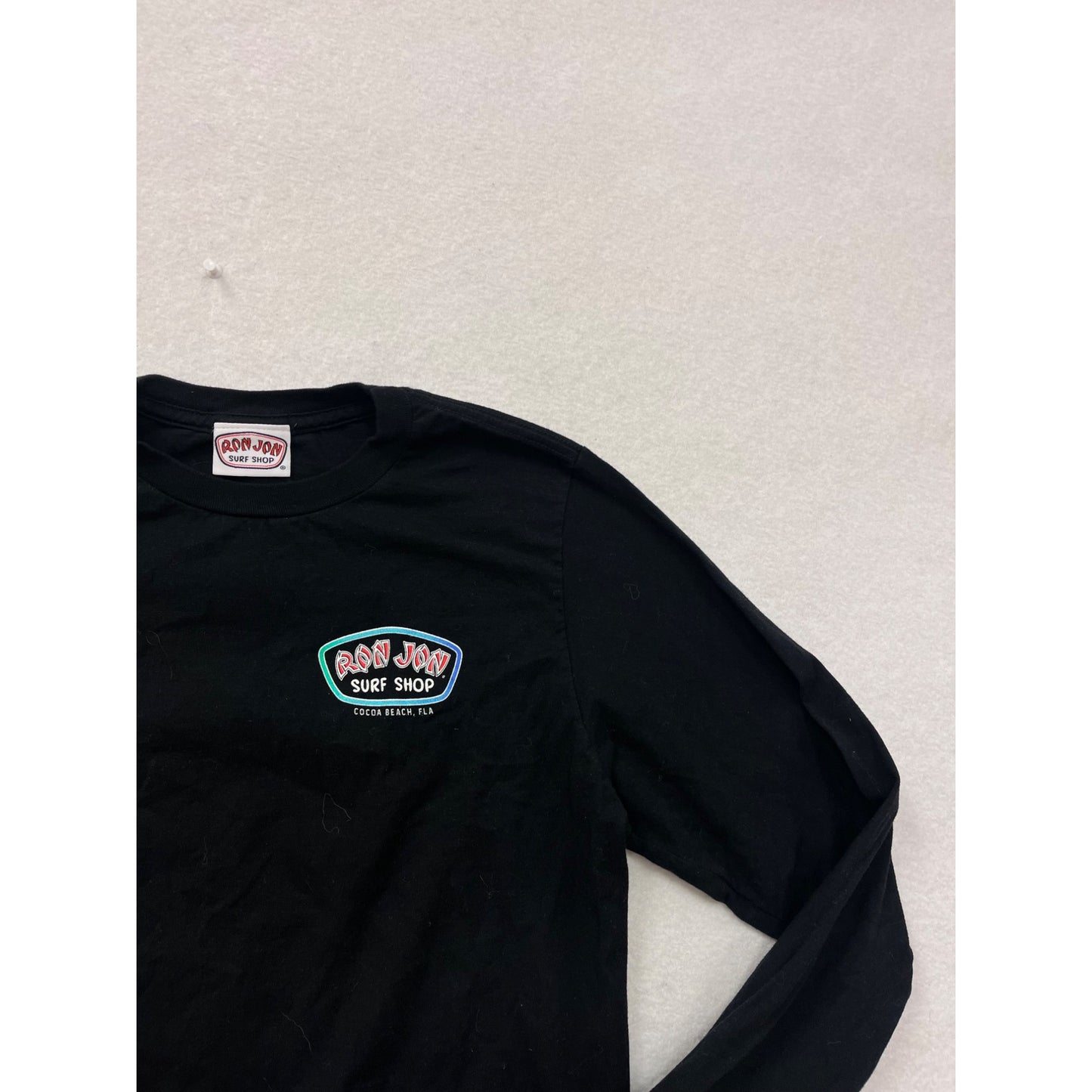 Ron Jon Surf Shop Long Sleeve Tee Black S #8815