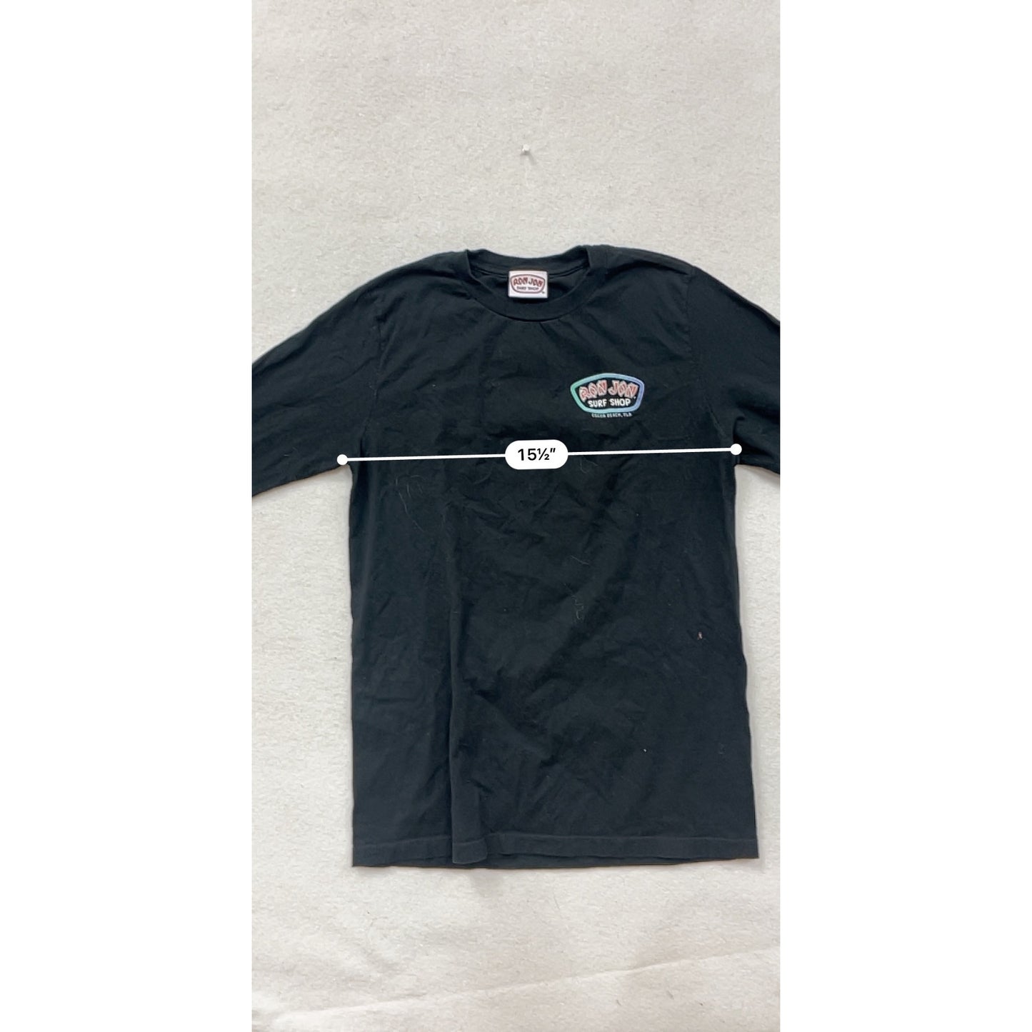 Ron Jon Surf Shop Long Sleeve Tee Black S #8815