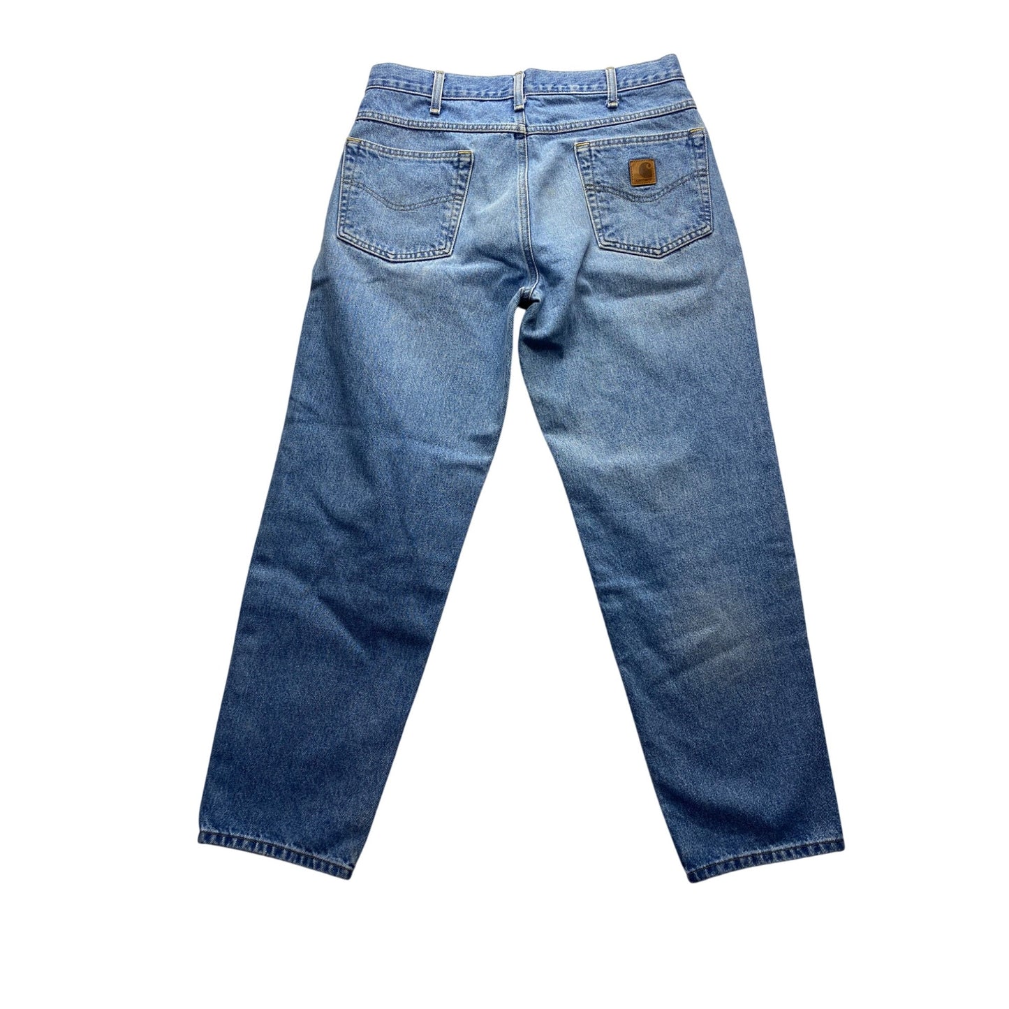 Carhartt Mens Blue Denim Relaxed Fit Jeans 34x30 #7206