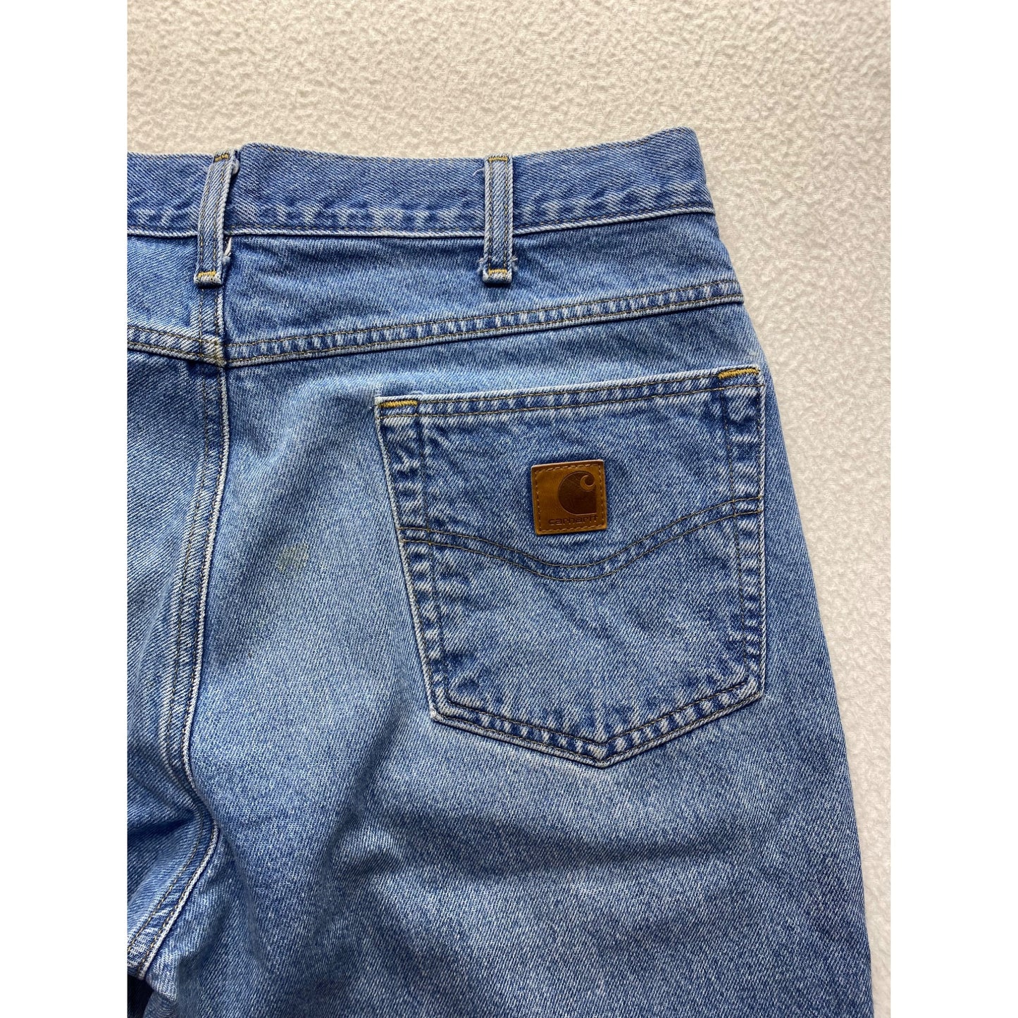 Carhartt Mens Blue Denim Relaxed Fit Jeans 34x30 #7206