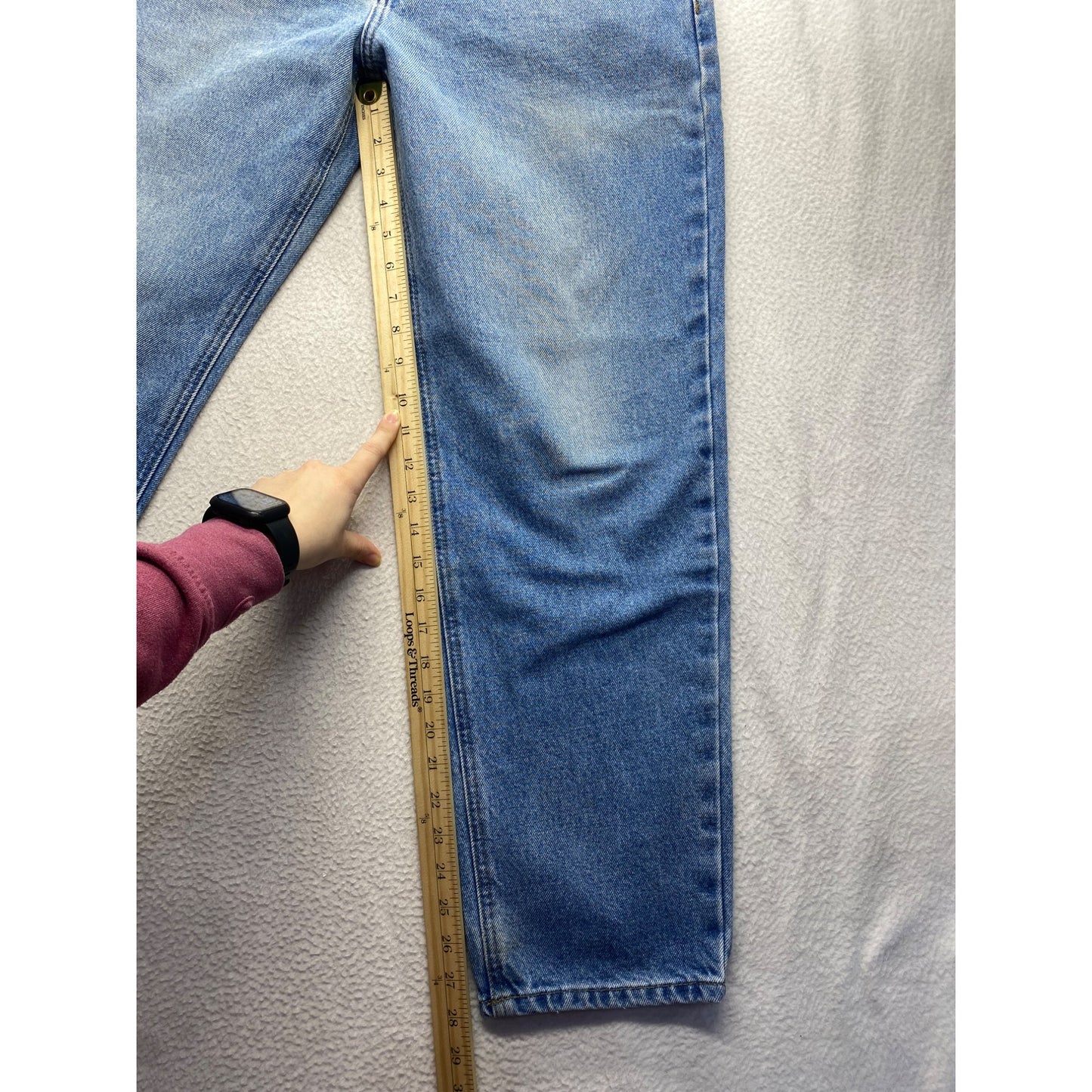 Carhartt Mens Blue Denim Relaxed Fit Jeans 34x30 #7206