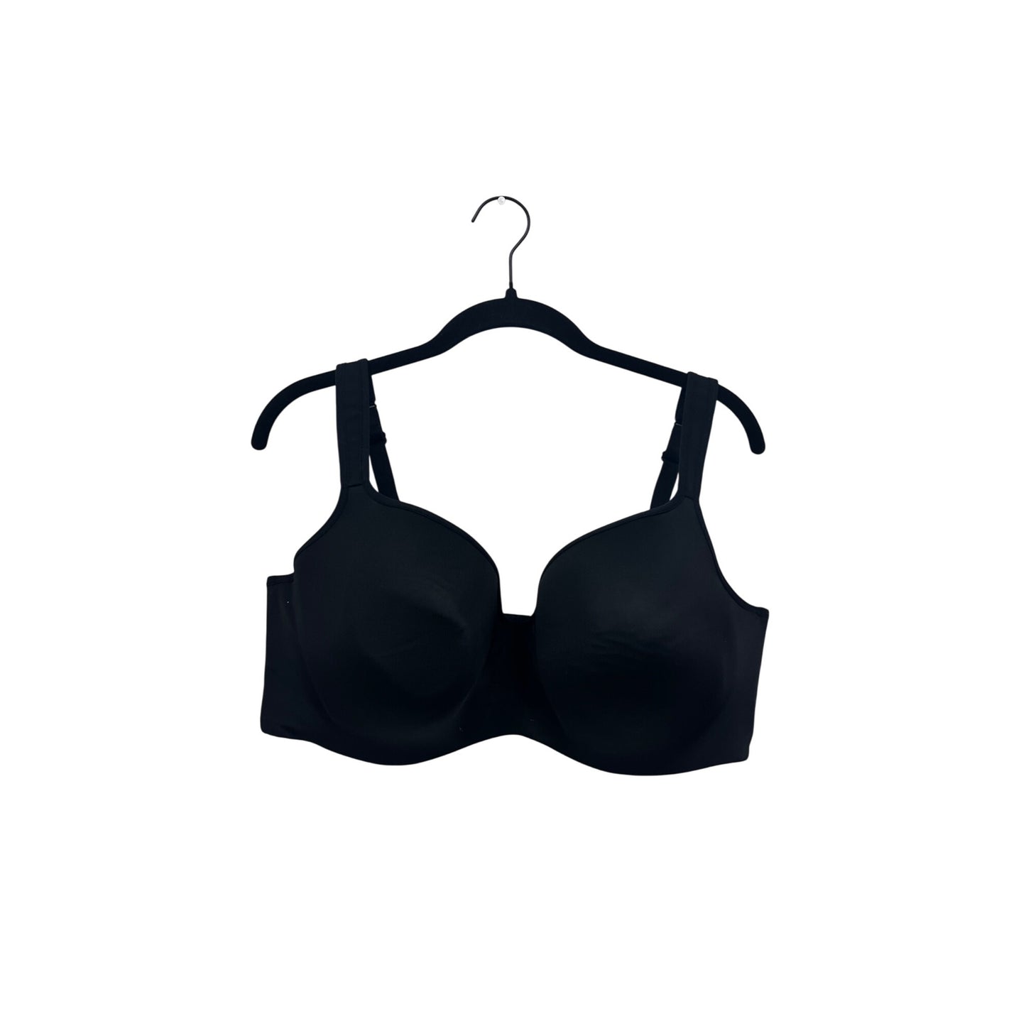 Cacique Black Back Smoothing Lightly Lined Bra 42DDD #8598