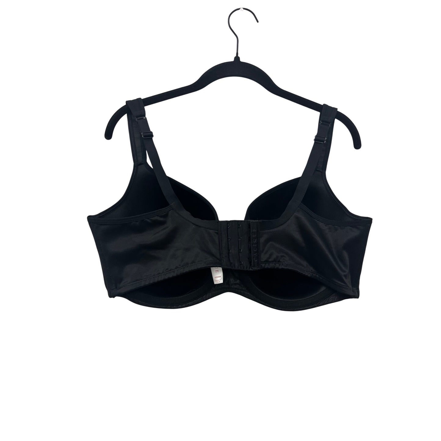 Cacique Black Back Smoothing Lightly Lined Bra 42DDD #8598