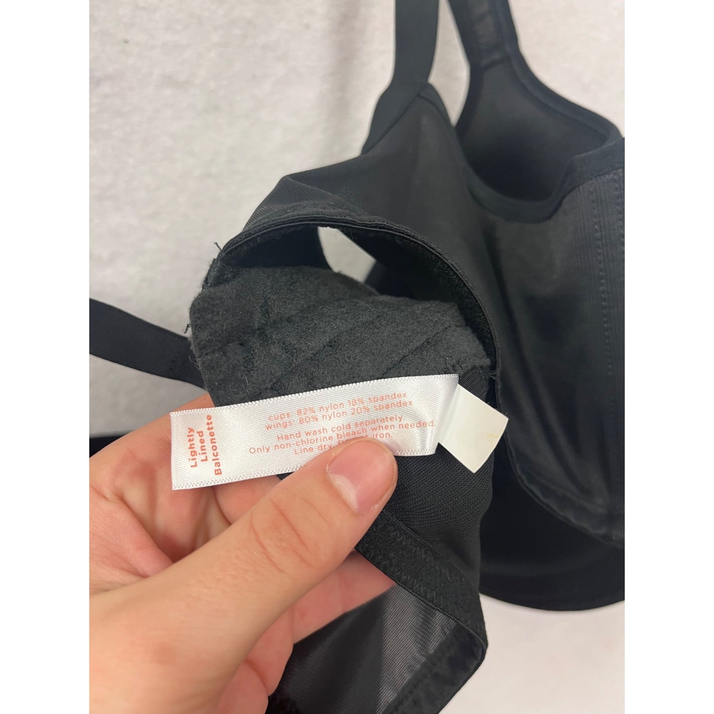 Cacique Black Back Smoothing Lightly Lined Bra 42DDD #8598