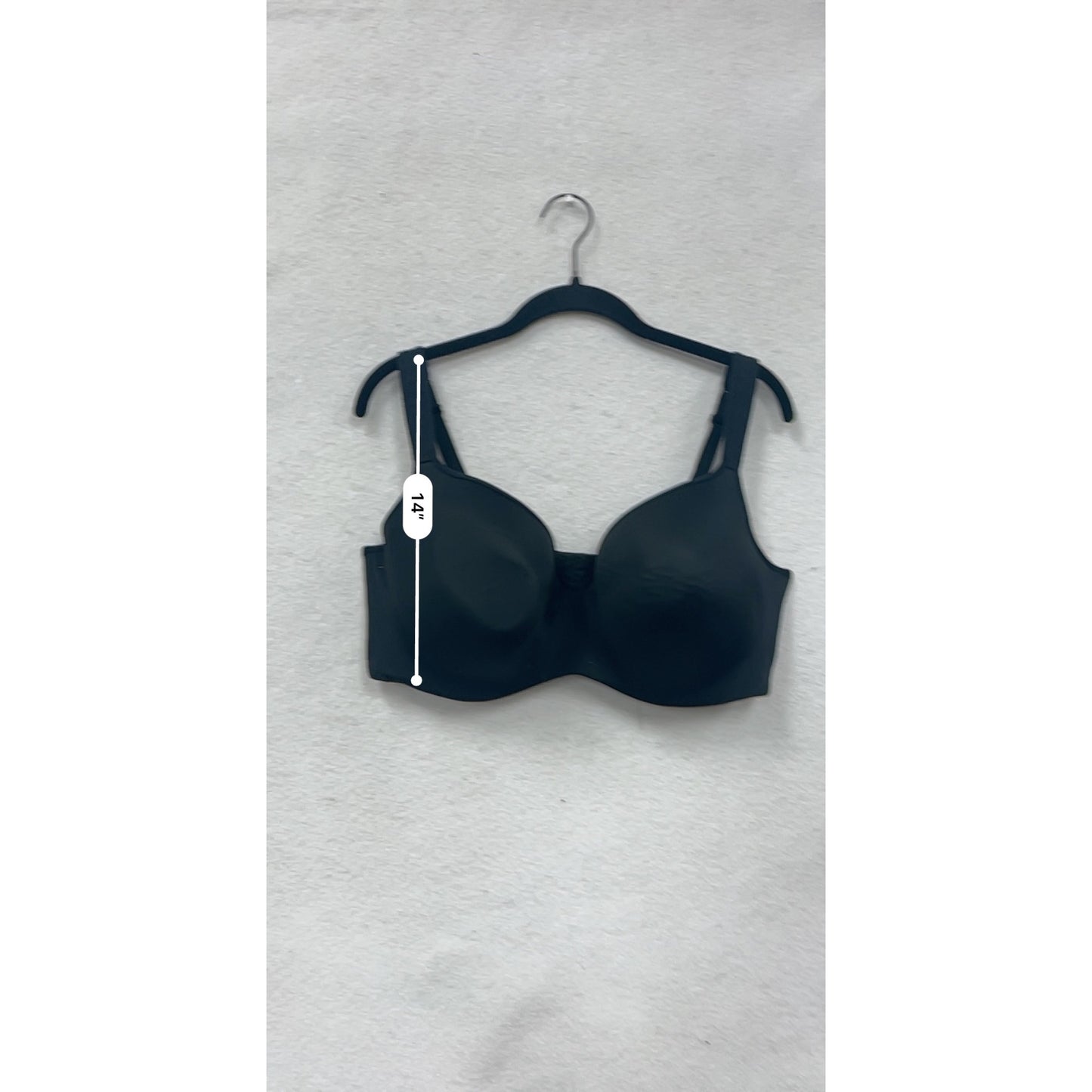 Cacique Black Back Smoothing Lightly Lined Bra 42DDD #8598
