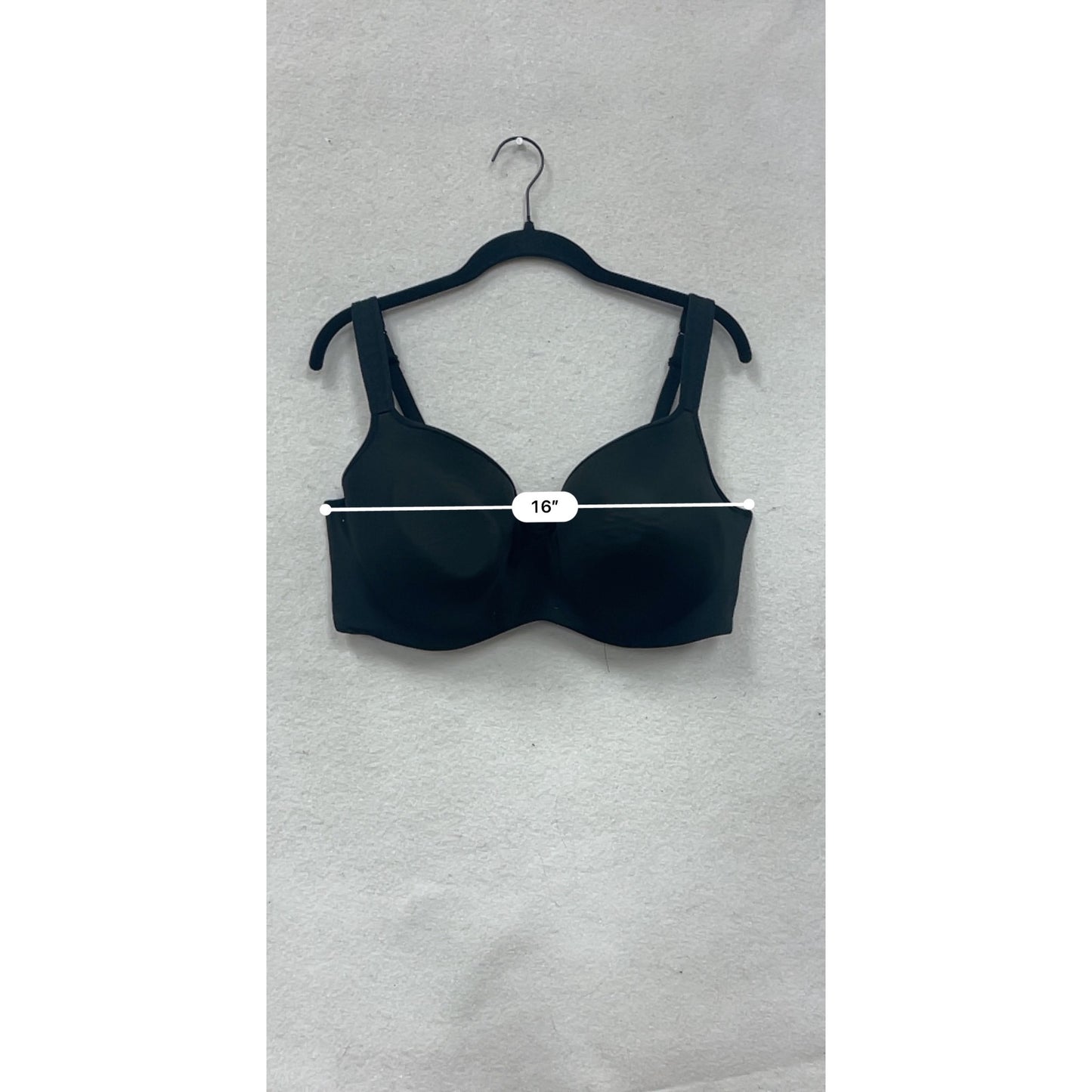 Cacique Black Back Smoothing Lightly Lined Bra 42DDD #8598