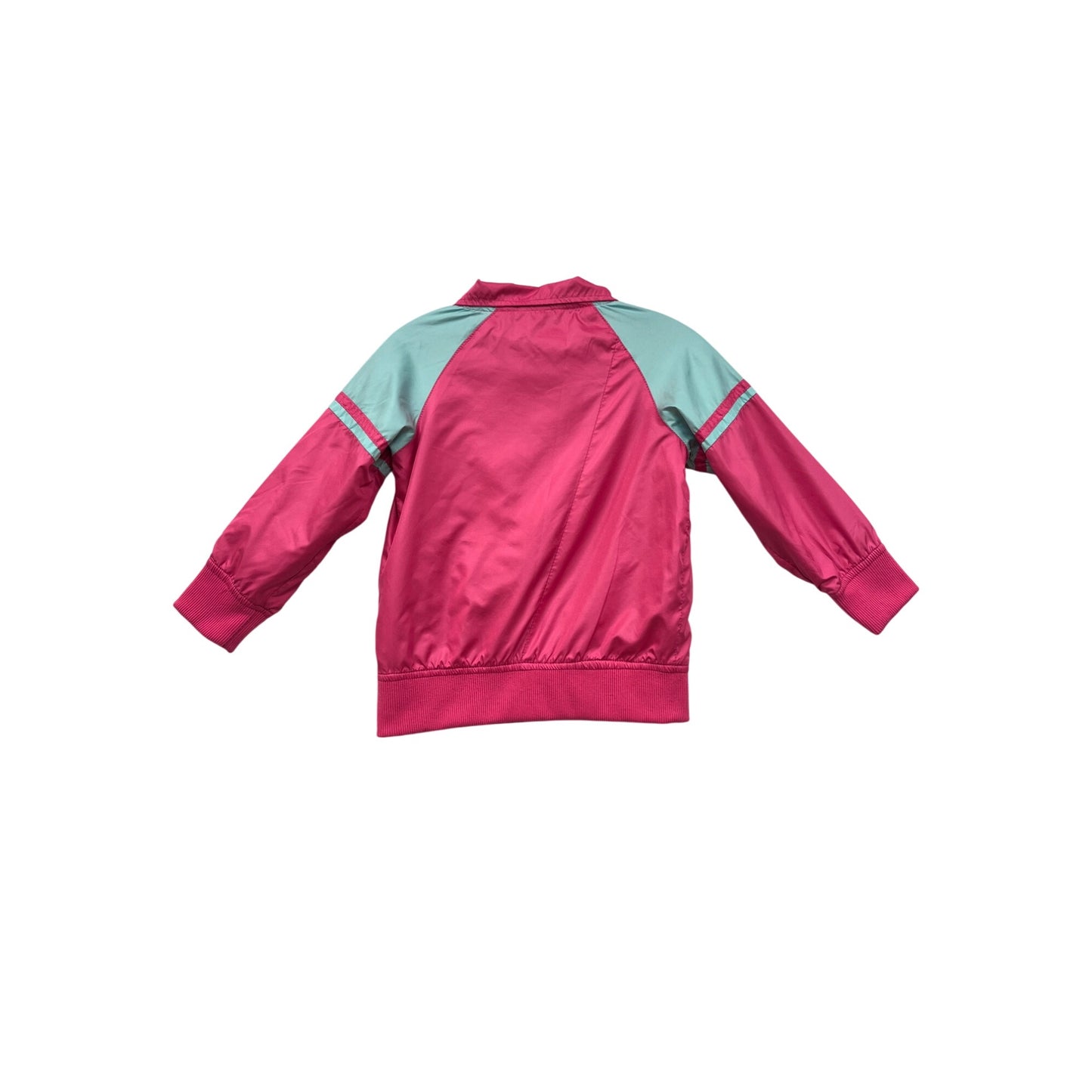 Coogi Pink & Mint Lightweight Jacket With Embroidered Details Full Zip #8690
