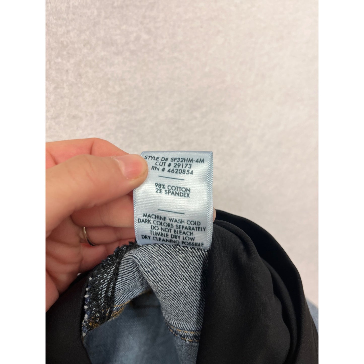 Maternity Denim Shorts Over Belly Panel Size 28 #945A