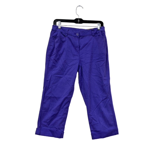 Chicos Womens Purple Cropped Pants Size 00 #764A
