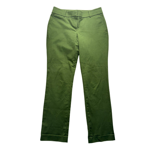 Ann Taylor Factory Green Stretch Straight-Leg Pants Size 4 #9279