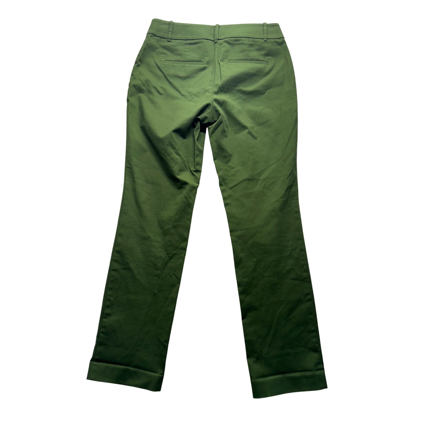 Ann Taylor Factory Green Stretch Straight-Leg Pants Size 4 #9279