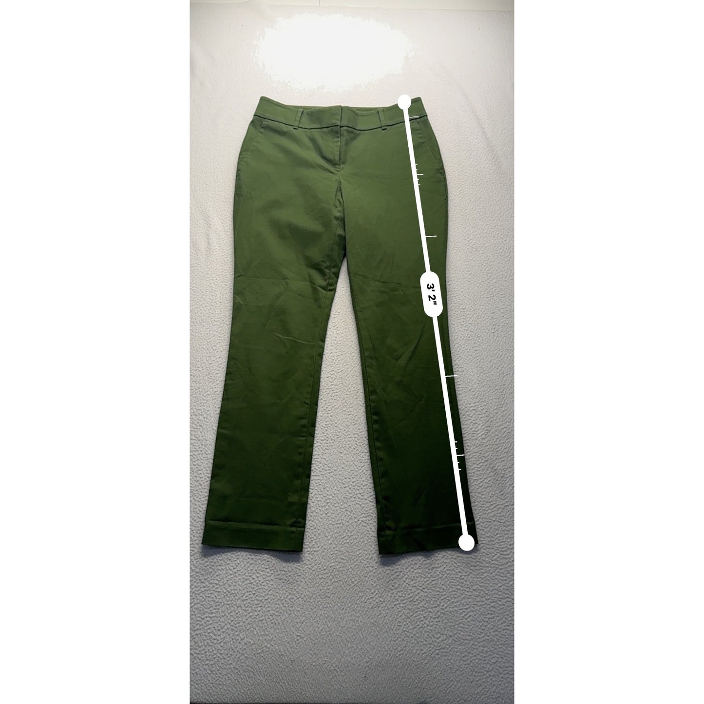 Ann Taylor Factory Green Stretch Straight-Leg Pants Size 4 #9279