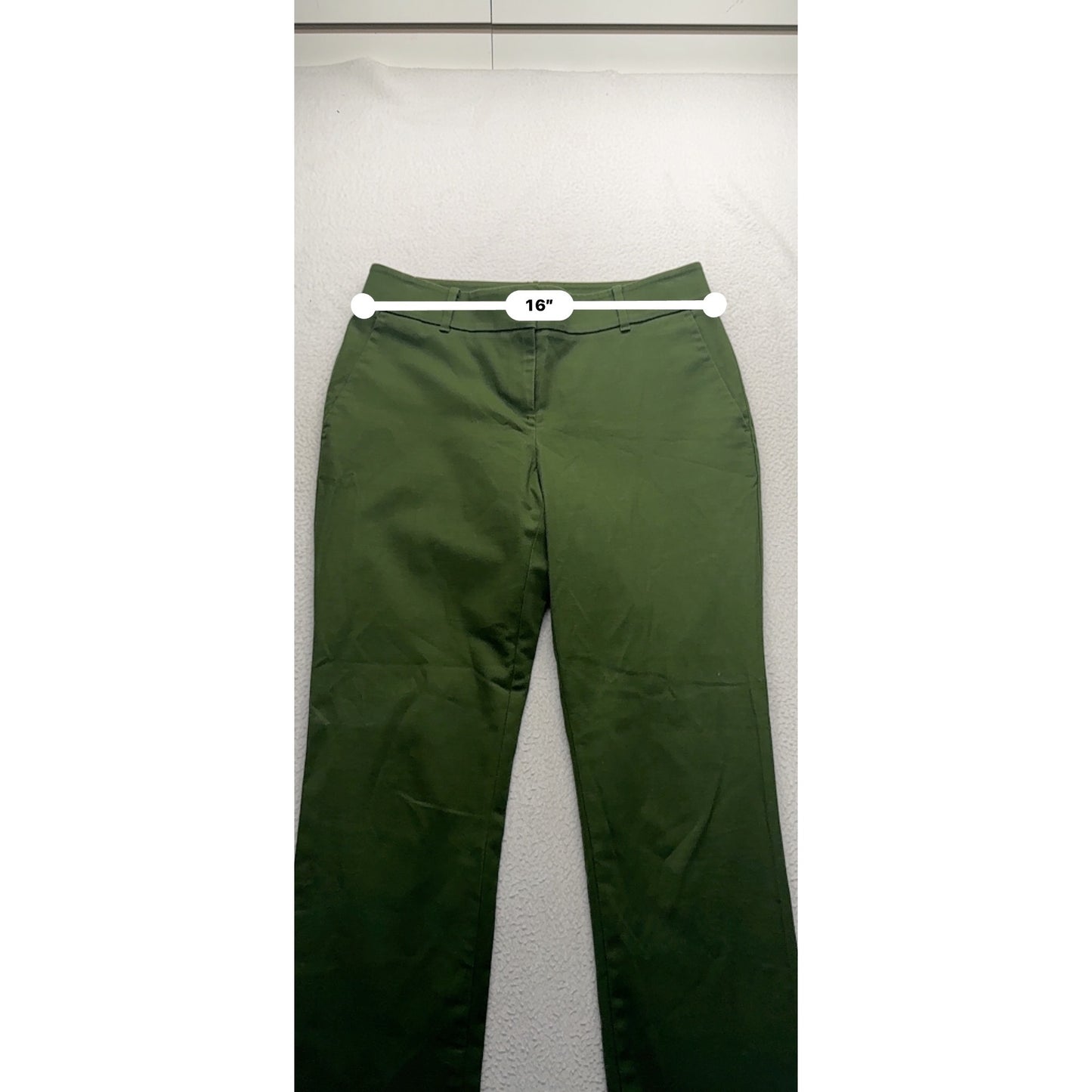 Ann Taylor Factory Green Stretch Straight-Leg Pants Size 4 #9279