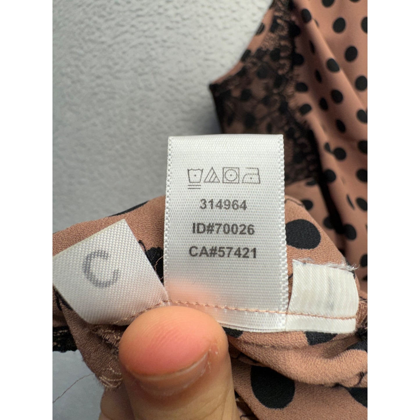 Ann Taylor Loft Petites Polka Dot Sleeveless Top W/ Lace Sides SP #9304