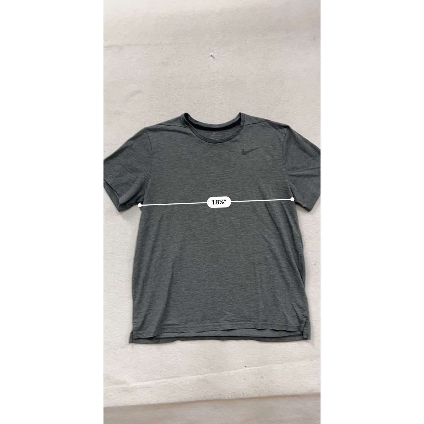 Nike Dri-Fit Mens Gray Athletic T-Shirt Size L #250A