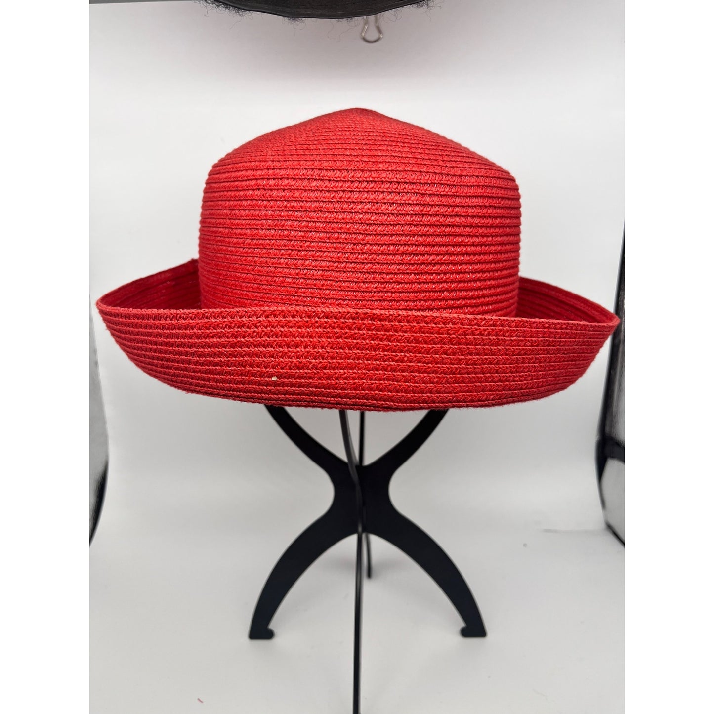 Women’s Vintage  Betmar New York Red Bucket Roll Up Hat