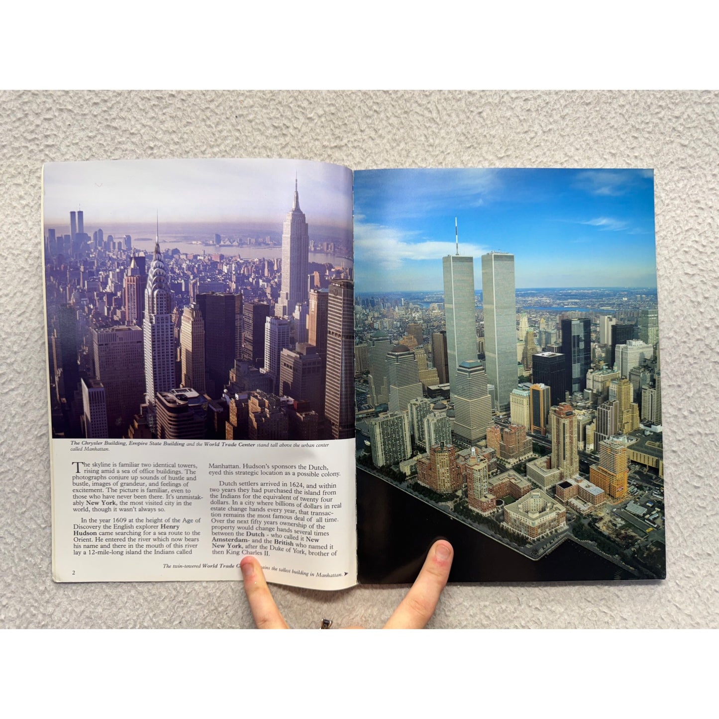 New York Souvenir Book English Edition By Irving Weisdorf & Co. Hardcover 434B