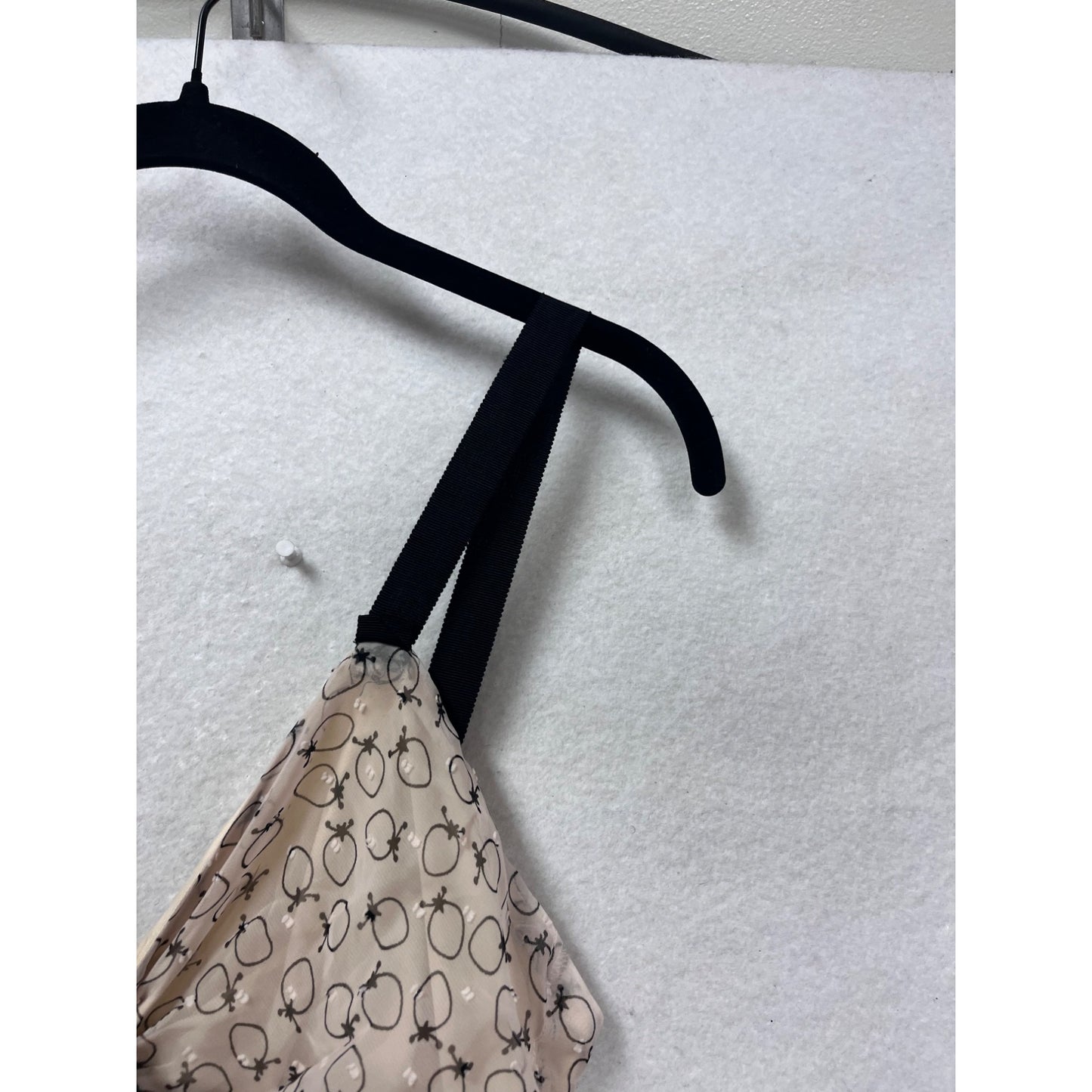 Max Studio Womens 6 Beige & Black Tiered Ruffle Maxi Dress With Adjustable Straps #107A