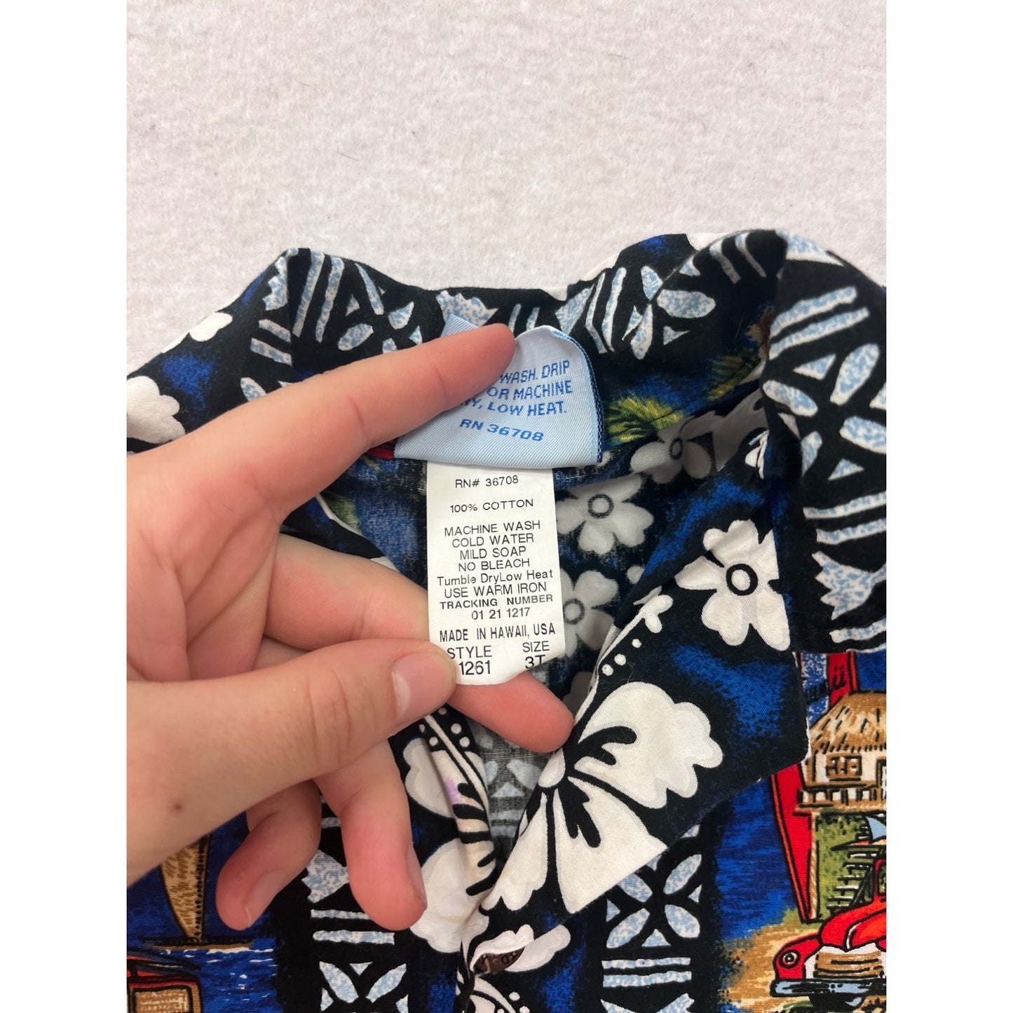 Boys Hawaiian Shirt & Shorts Set RJC 3T #8299