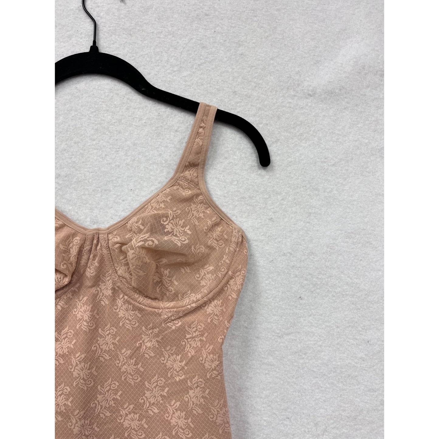Nancy Ganz BoDY Womens Floral Beige Shapewear Bodysuit #8108