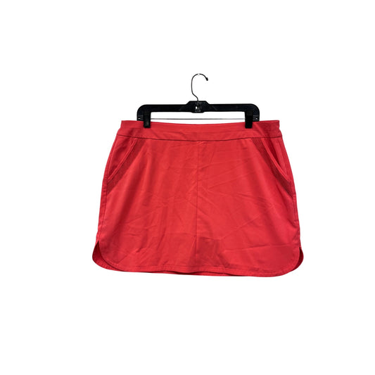 Womens Red Sunday Athletic Skort L With Pockets #8213