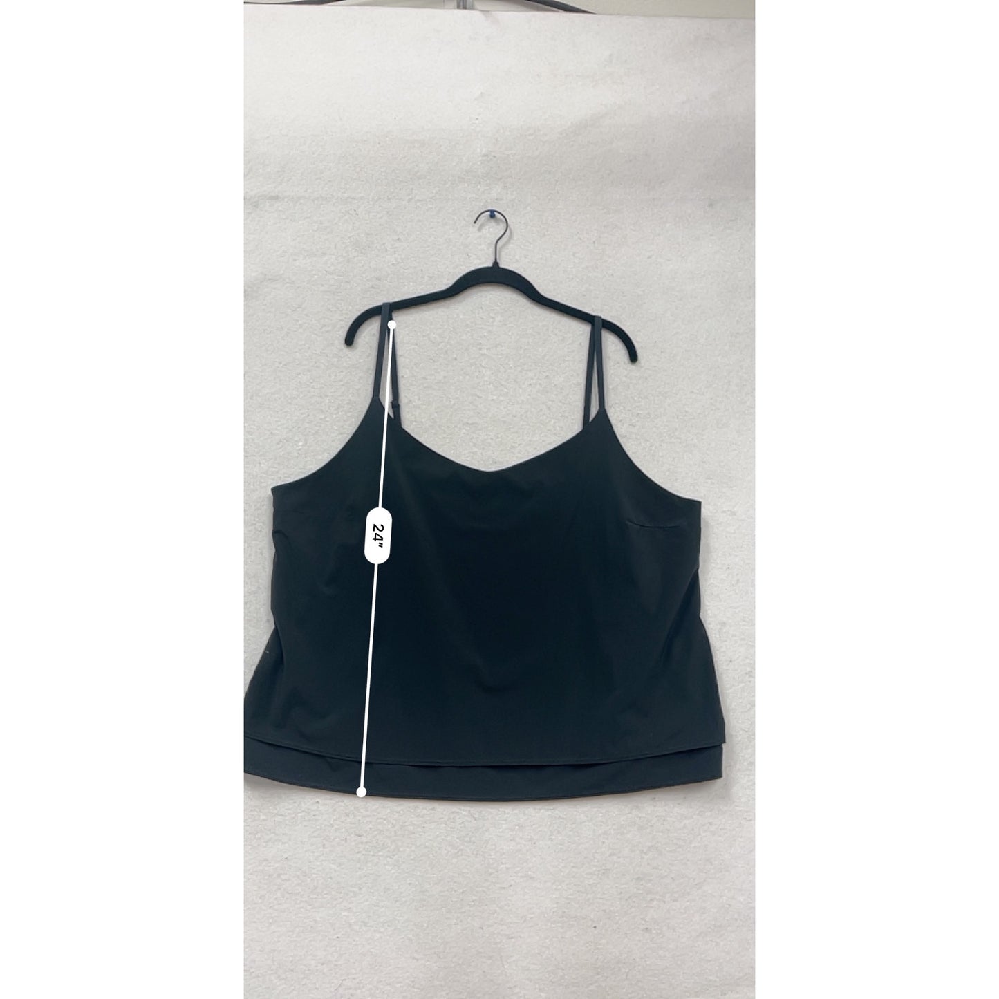 Eddie Bauer 2XL Black Sleeveless Camisole Top #523A