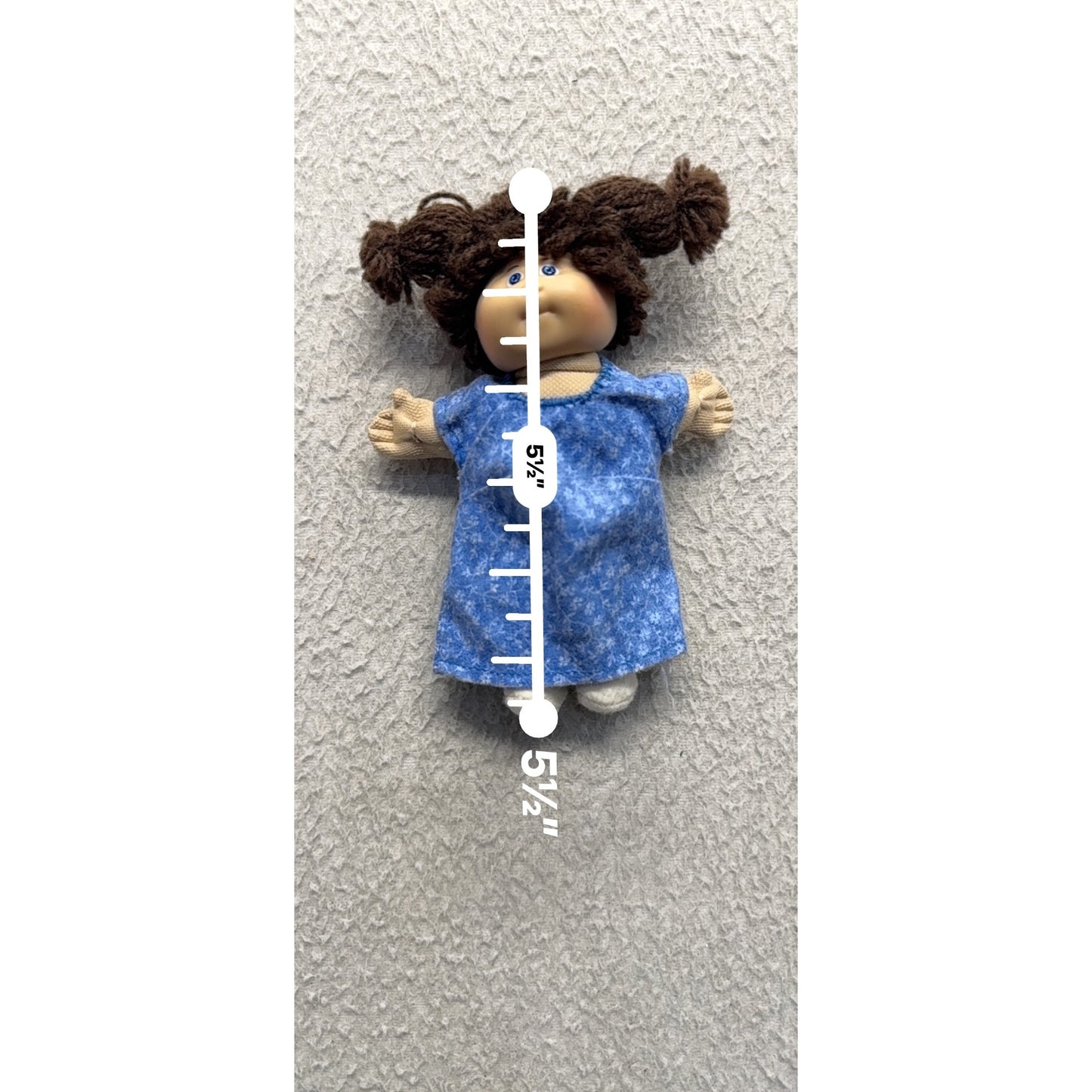 Cabbage Patch Kids 1984 Vintage Doll With Blue Floral Dress 9968