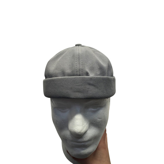 Gray Denim Supplies Docker Cap With Adjustable Back Strap #9224