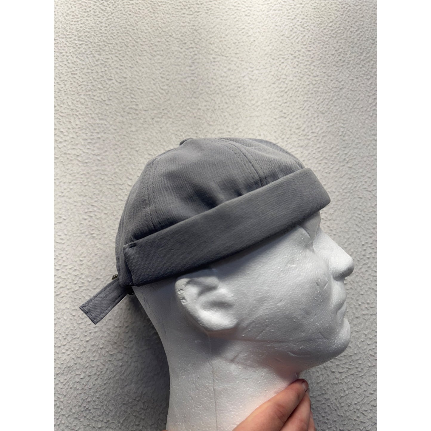 Gray Denim Supplies Docker Cap With Adjustable Back Strap #9224