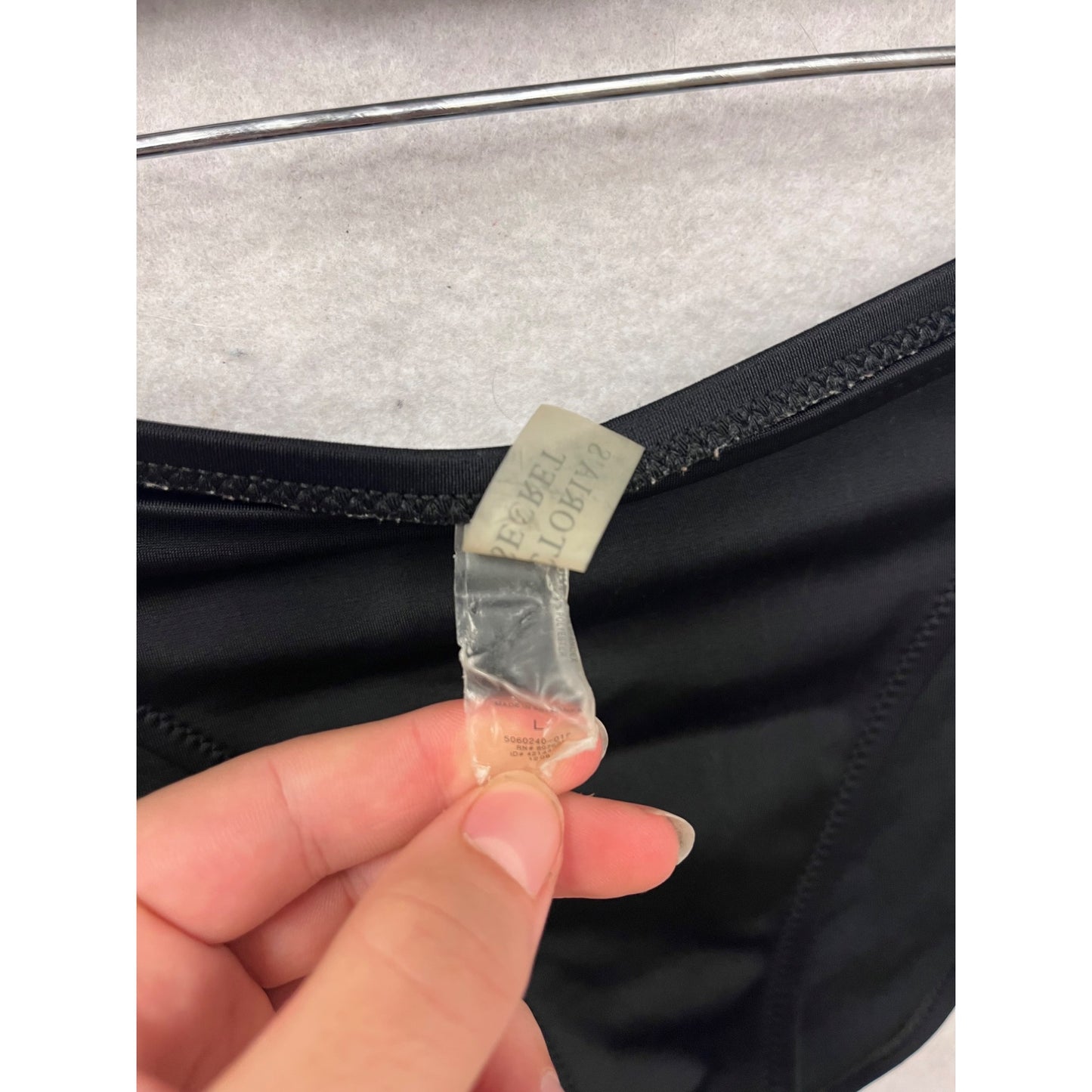 Victorias Secret Black Bandeau Bikini Set #466A