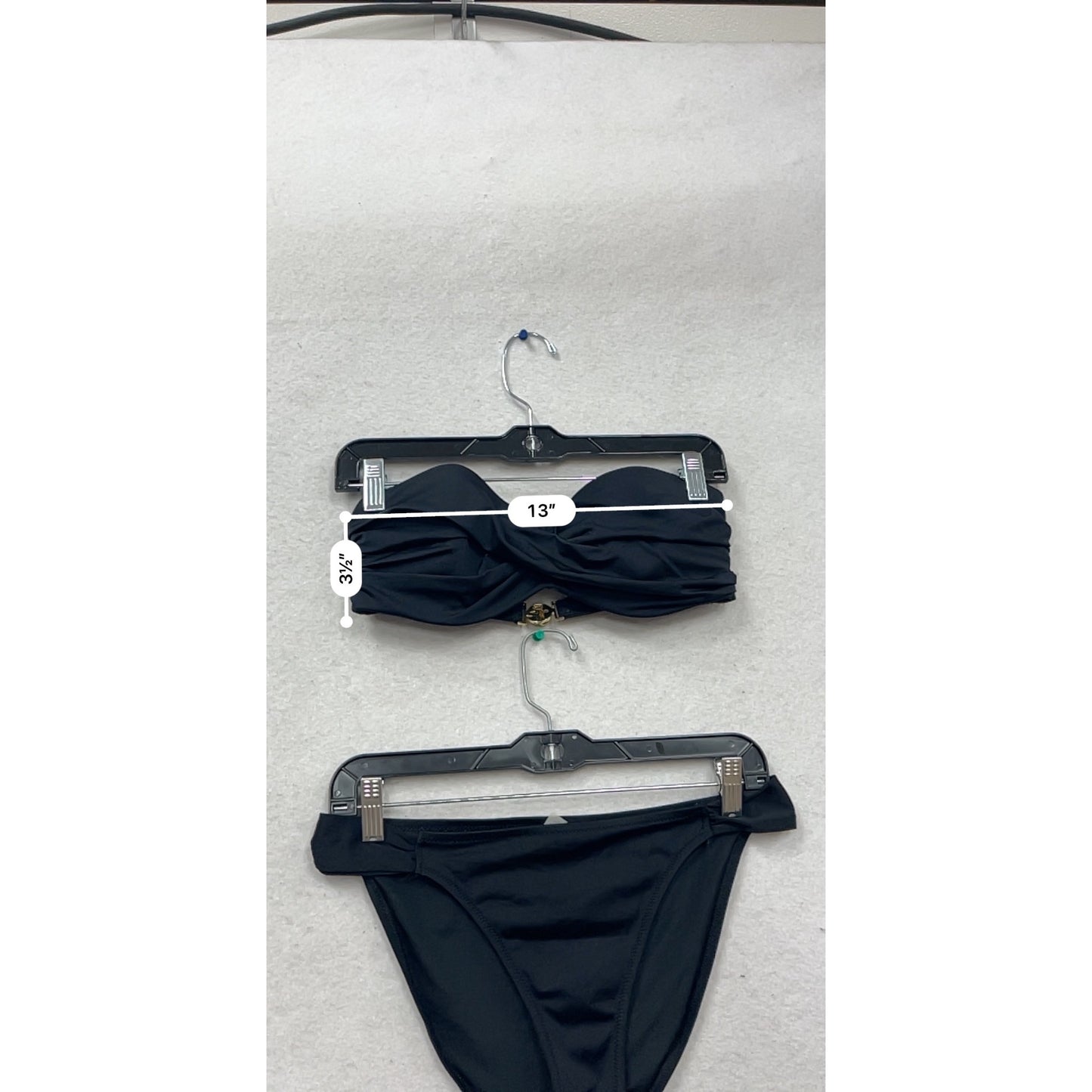 Victorias Secret Black Bandeau Bikini Set #466A