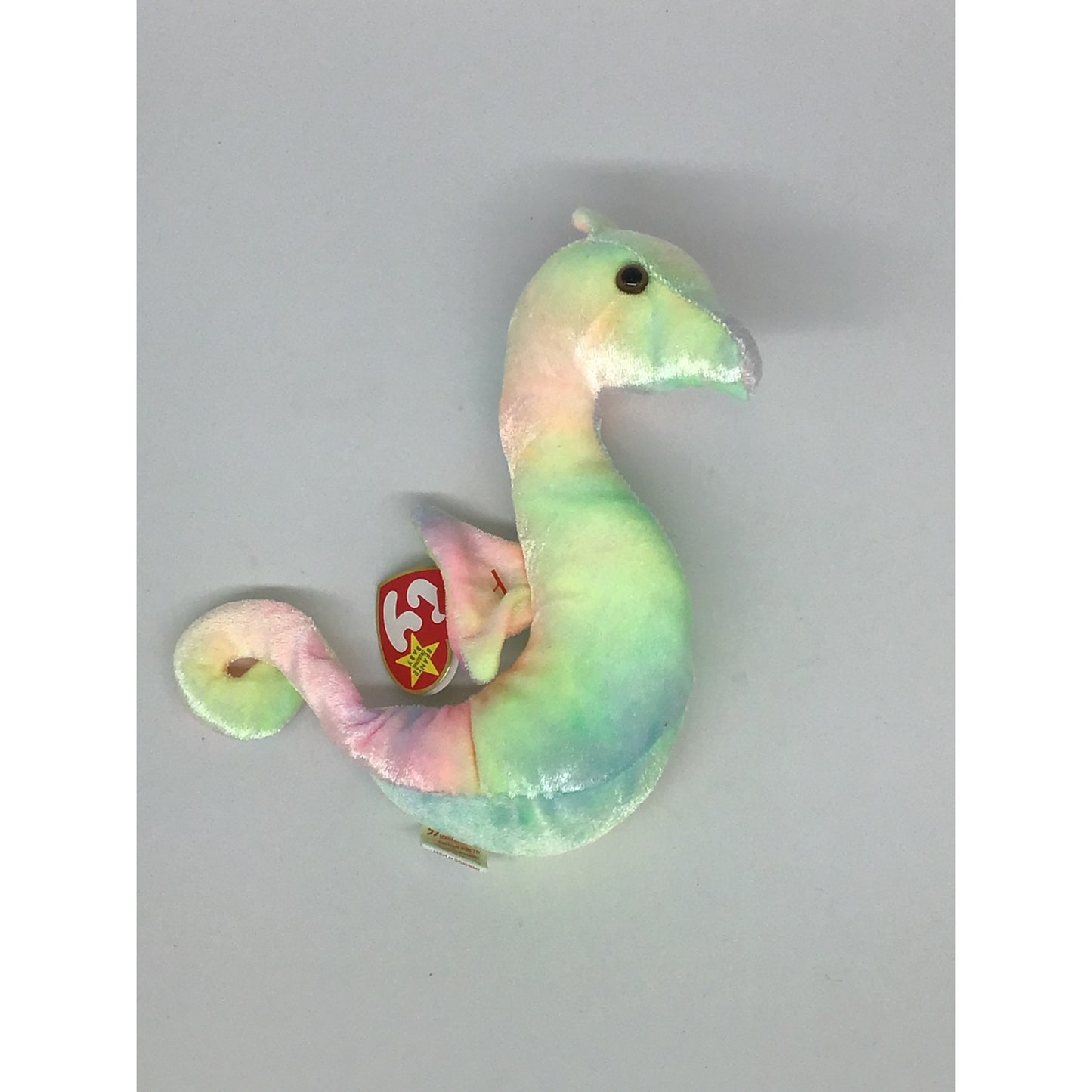 Pastel Rainbow Seahorse Beanie Baby