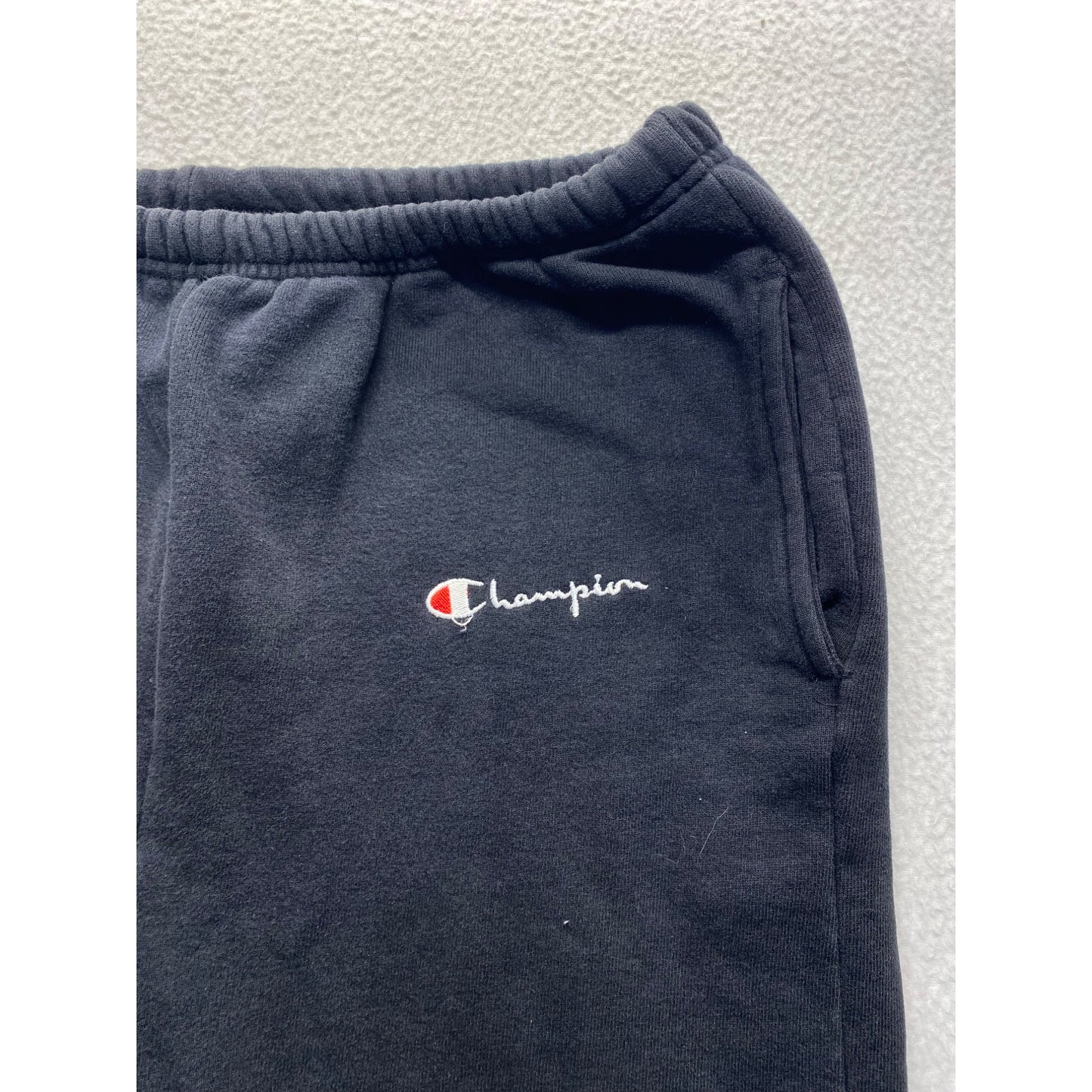 Champion Tall Mens Jogger Sweatpants Black Elastic Waist #7127