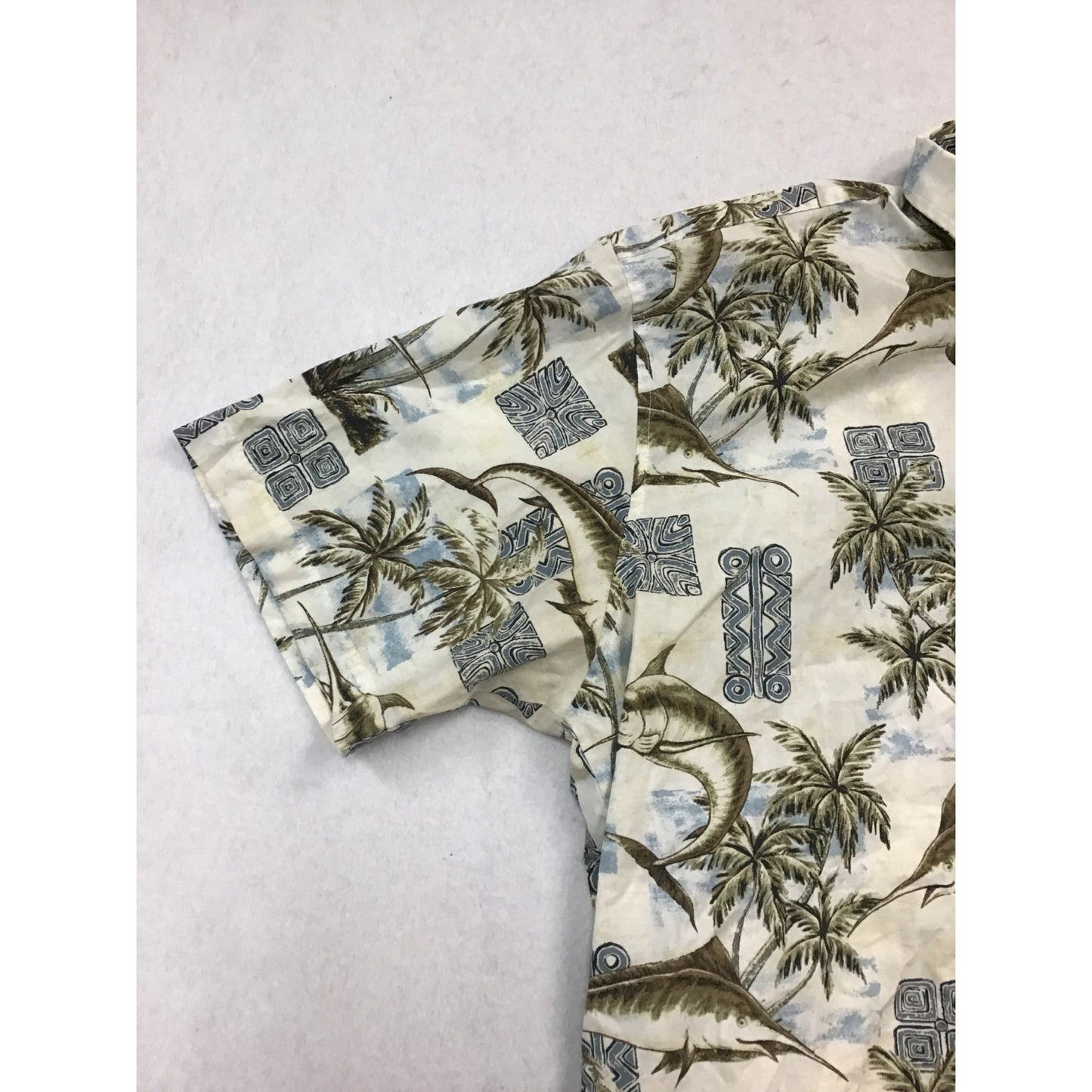 Mens Unique Fish Print ButtonUp